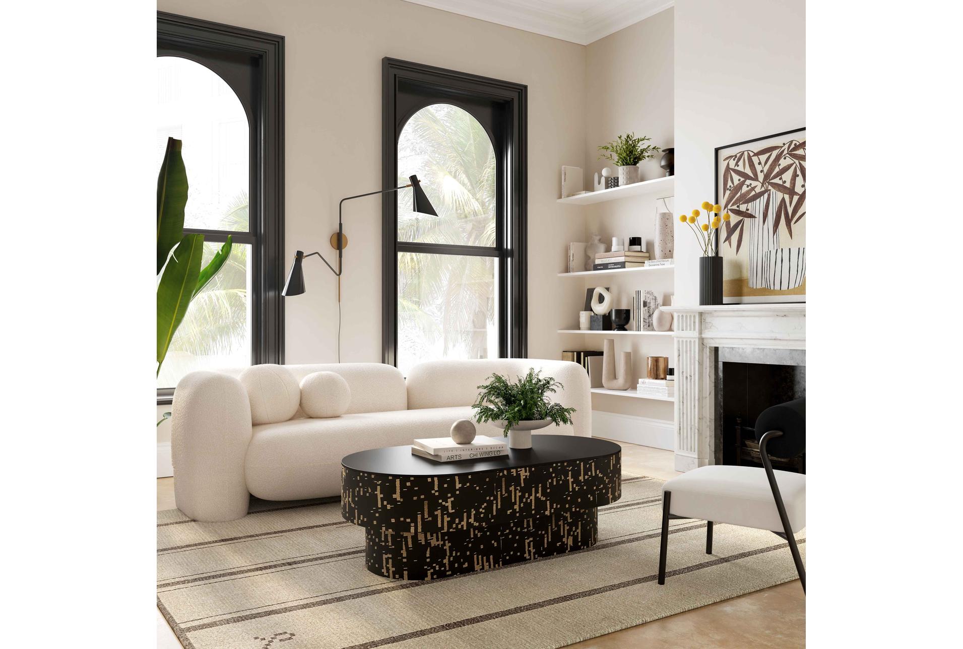 amelie cream white 91" faux fur curved sofa | fabric 14 amelie cream white 91" faux fur curved sofa | fabric