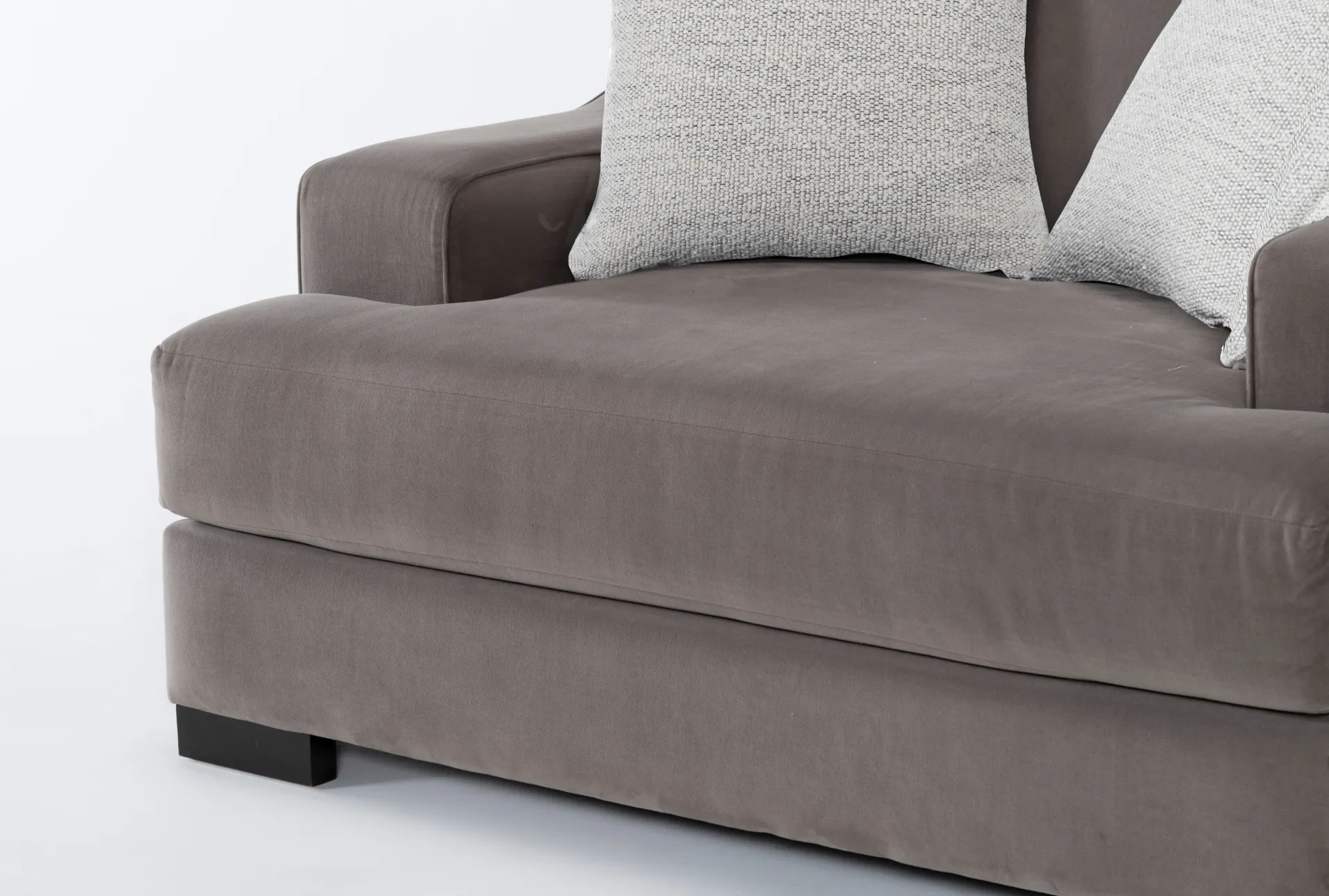 lodge grey performance fabric 58" velvet oversized chair 8 lodge grey performance fabric 58" velvet oversized chair