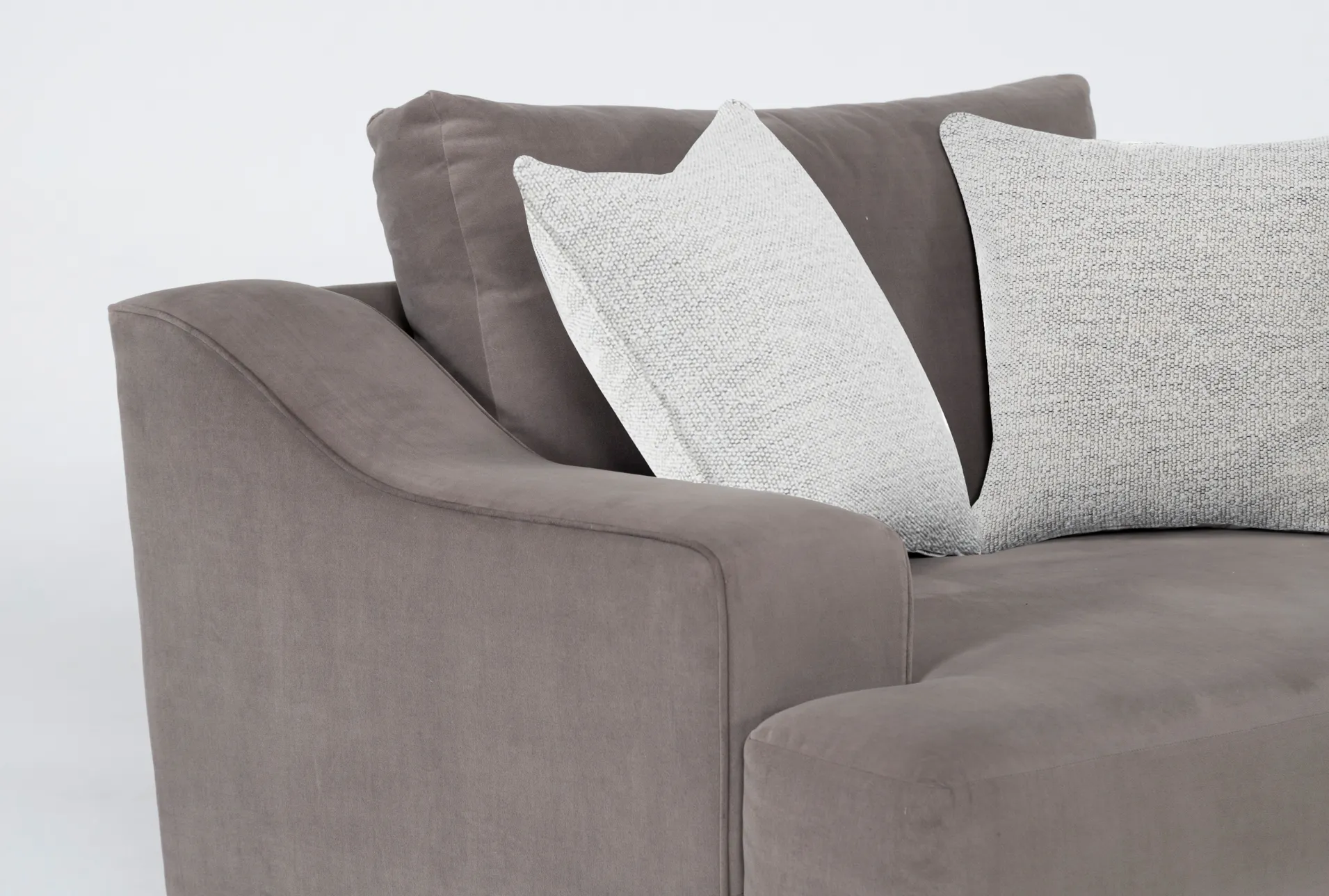 lodge grey performance fabric 58" velvet oversized chair 9 lodge grey performance fabric 58" velvet oversized chair