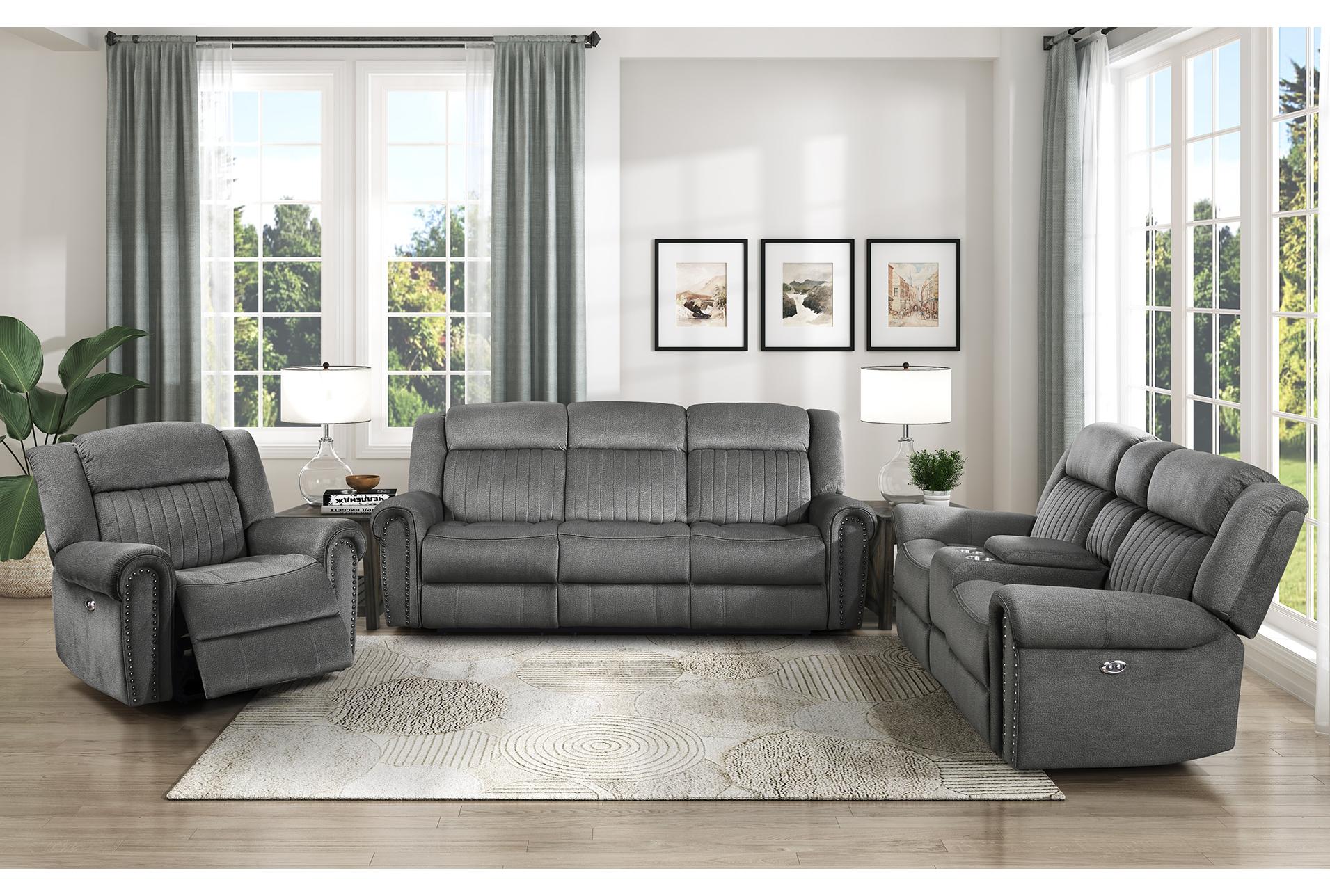keighly charcoal polyester 41" power recliner 16 keighly charcoal polyester 41" power recliner