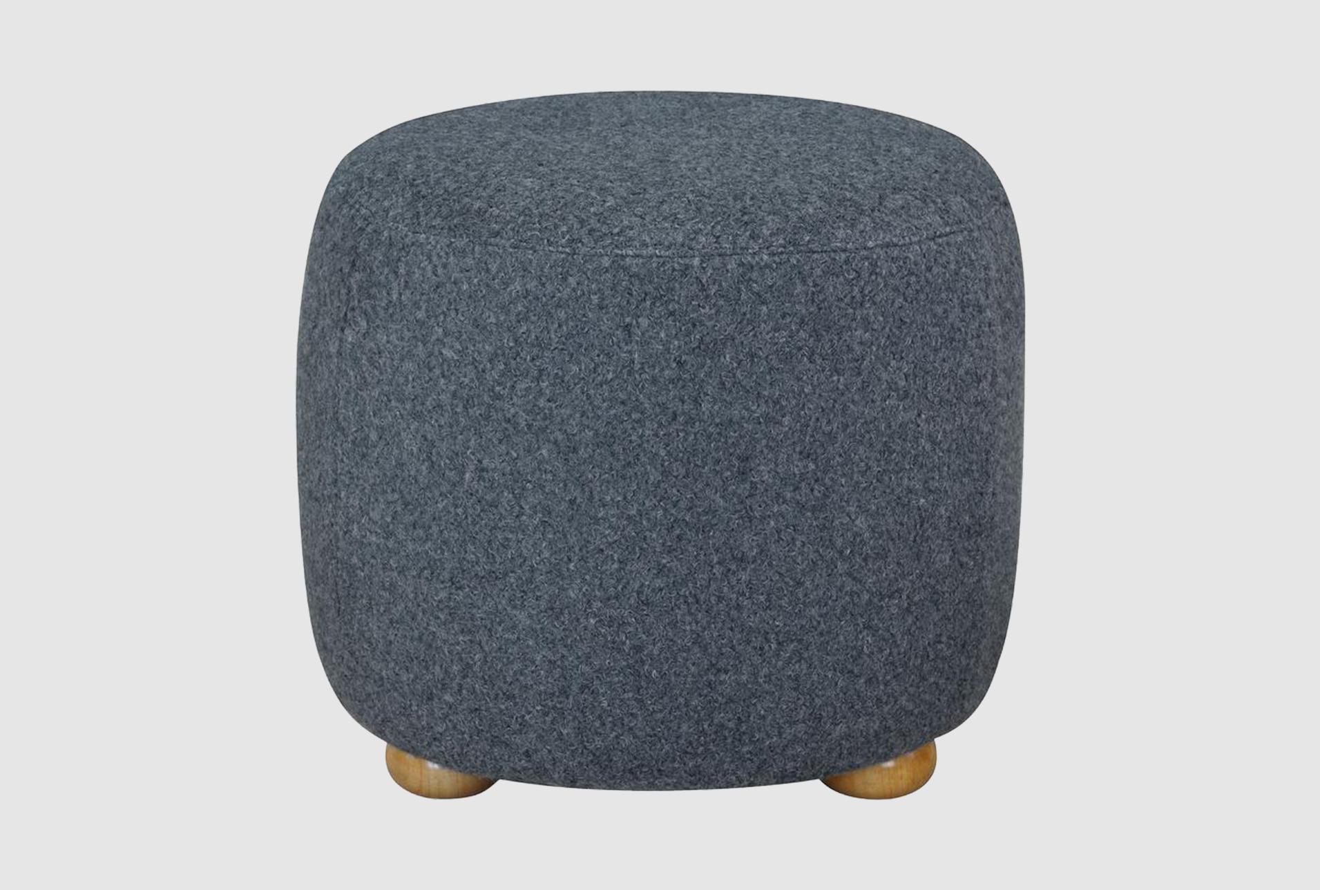 geno blue fabric round ottoman 1 geno blue fabric round ottoman