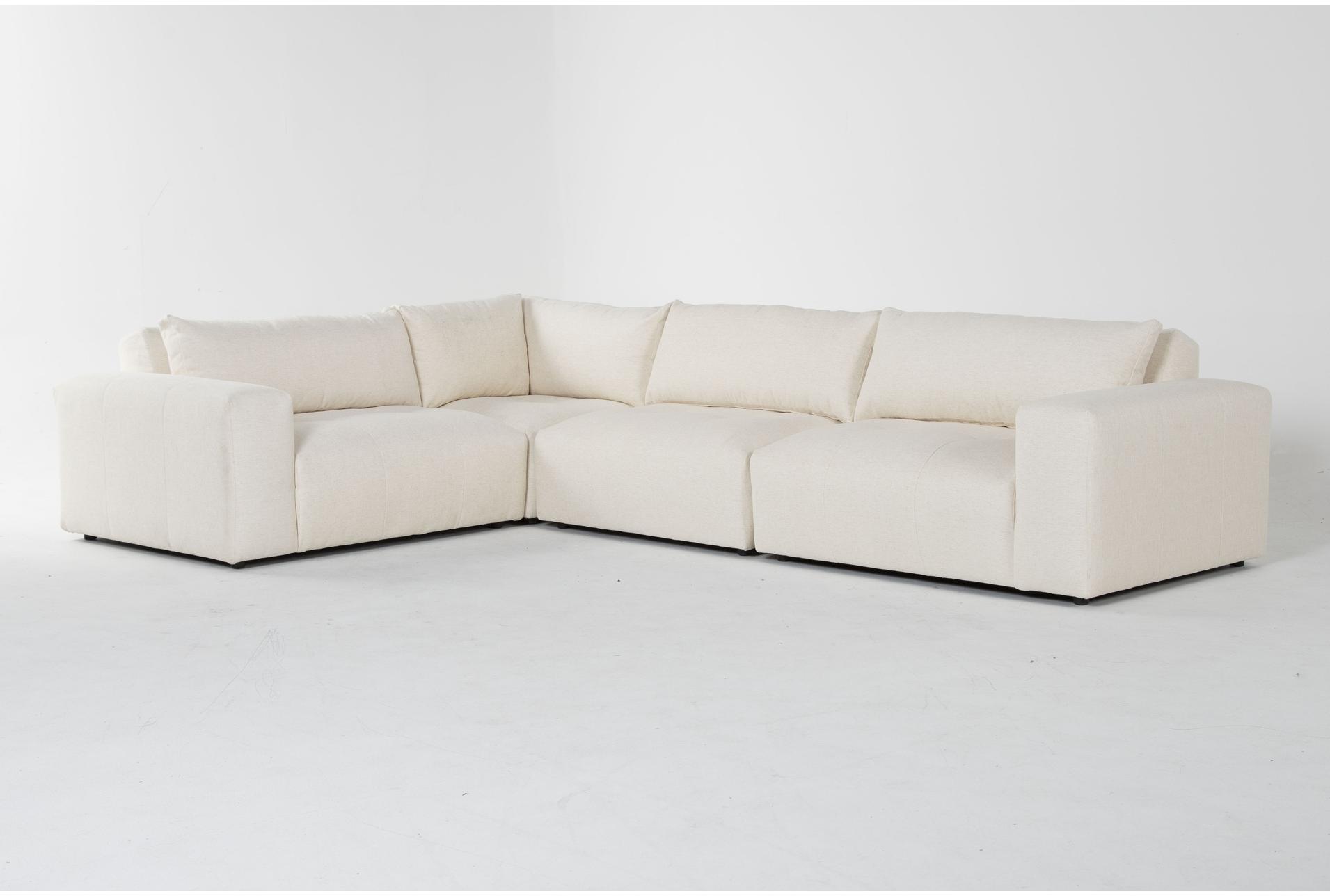 iris ivory crypton 139" performance modular 4 piece sectional 1 iris ivory crypton 139" performance modular 4 piece sectional