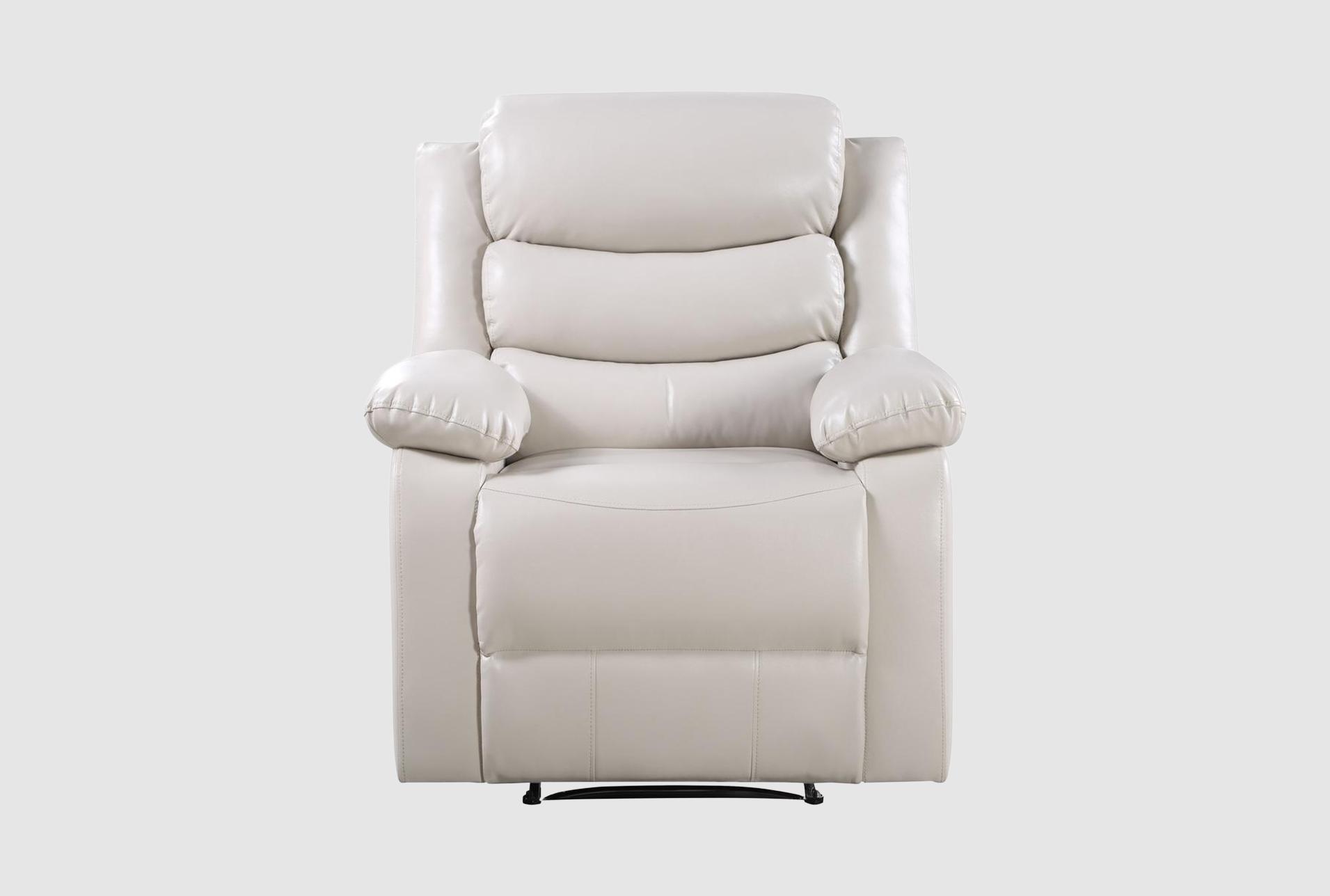 eilbra 39" beige faux leather power recliner with power lumbar | button 1 eilbra 39" beige faux leather power recliner with power lumbar | button