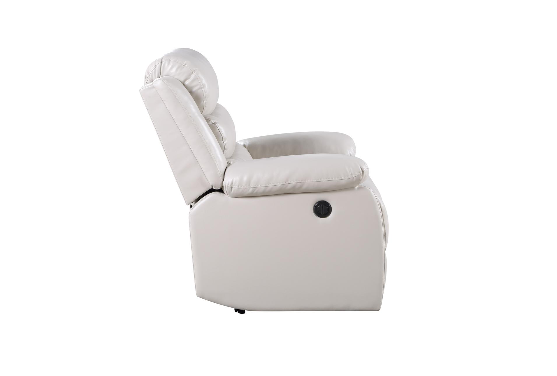 eilbra 39" beige faux leather power recliner with power lumbar | button 9 eilbra 39" beige faux leather power recliner with power lumbar | button