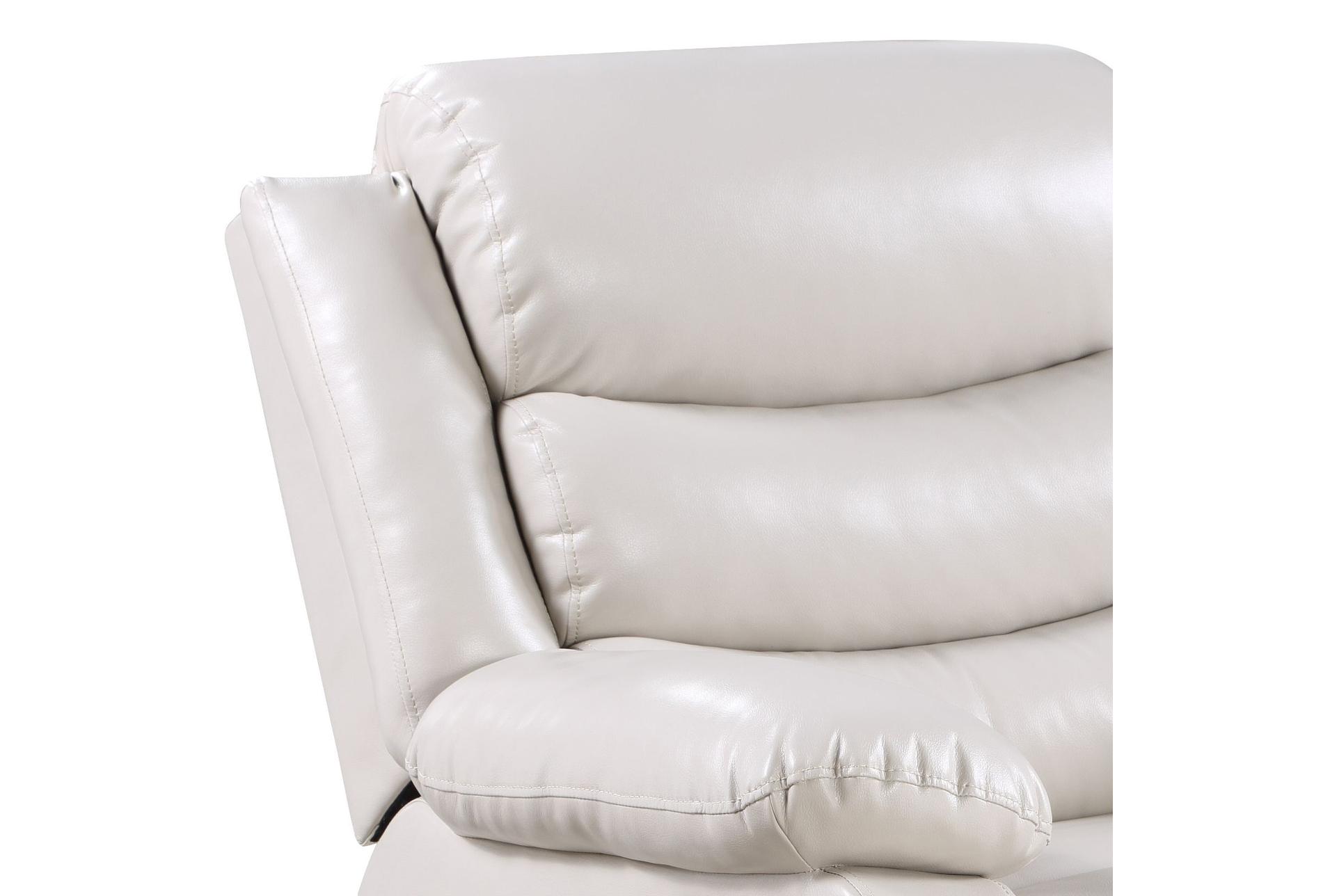 eilbra 39" beige faux leather power recliner with power lumbar | button 12 eilbra 39" beige faux leather power recliner with power lumbar | button