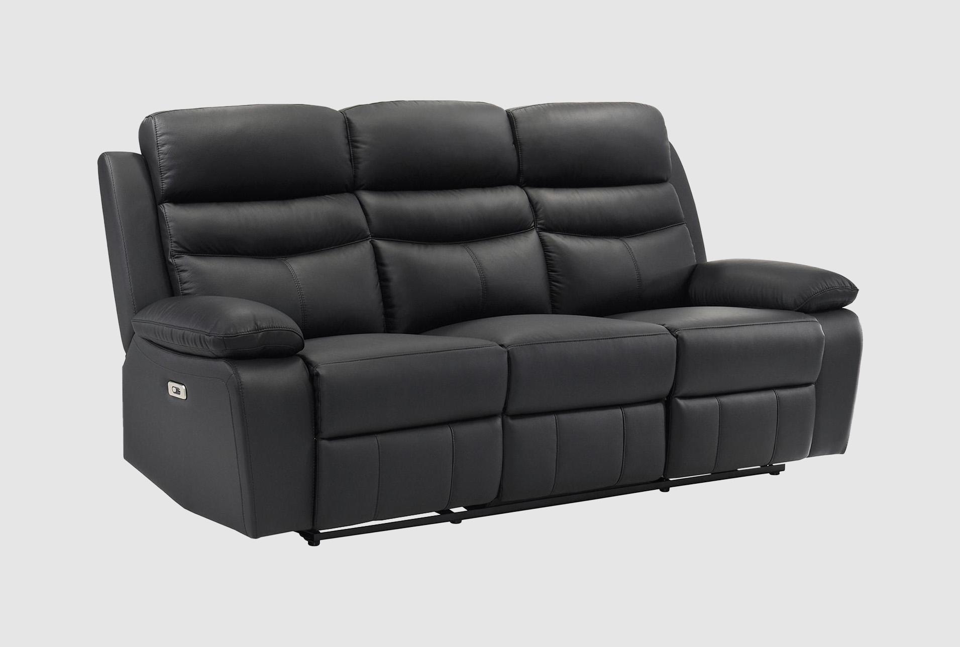 marigold black leather 86" power reclining sofa with usb 1 marigold black leather 86" power reclining sofa with usb