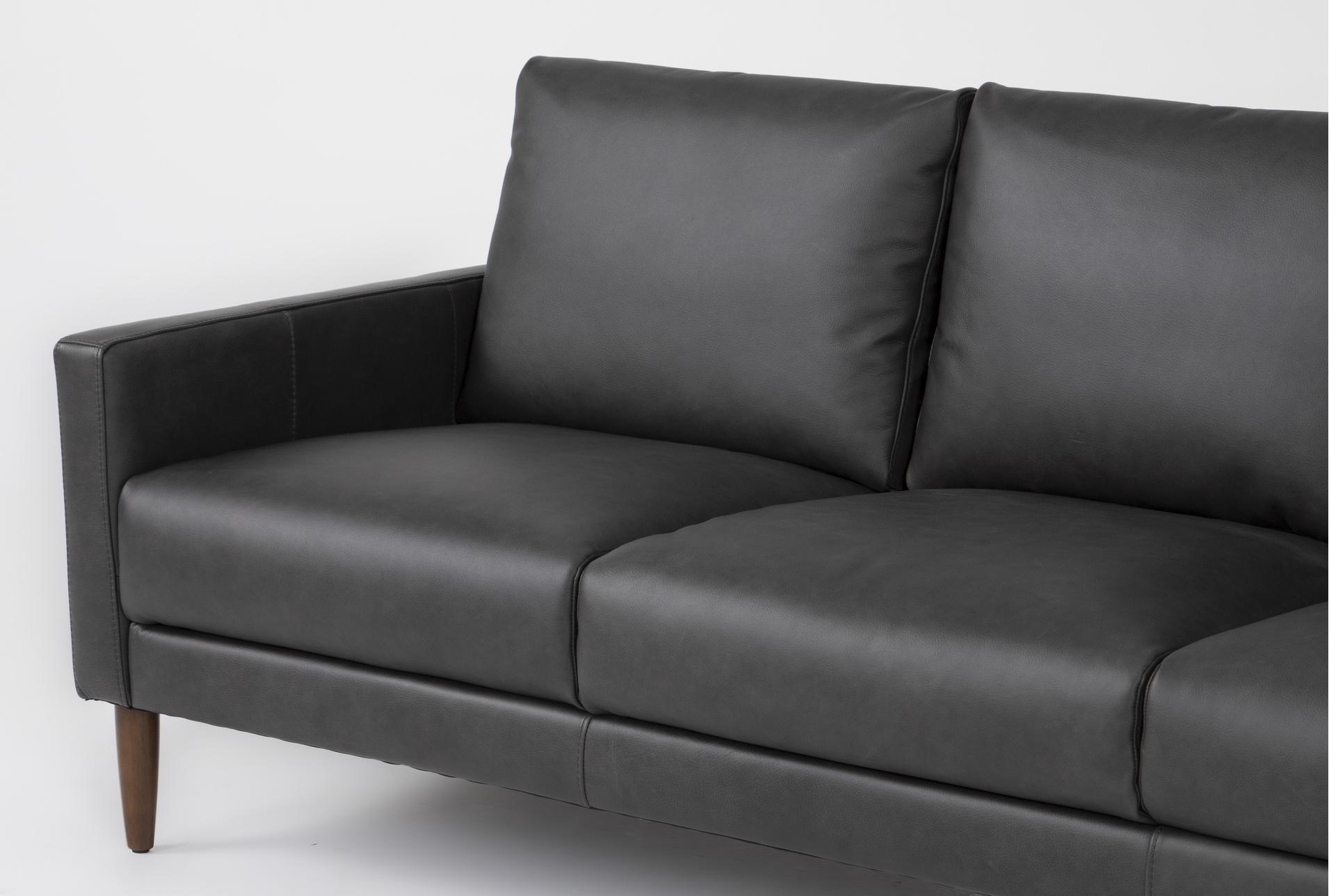 ian 83" grey leather sofa | track arms 13 ian 83" grey leather sofa | track arms