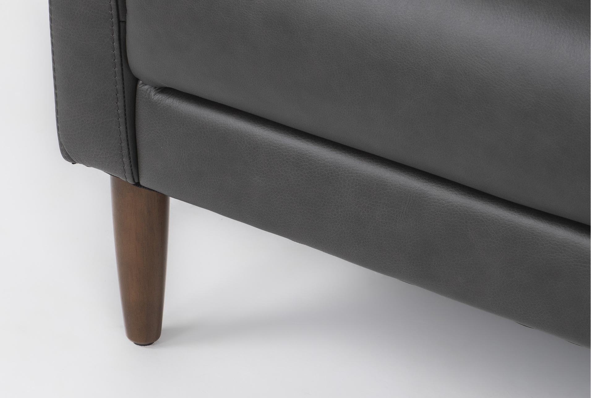 ian 83" grey leather sofa | track arms 15 ian 83" grey leather sofa | track arms