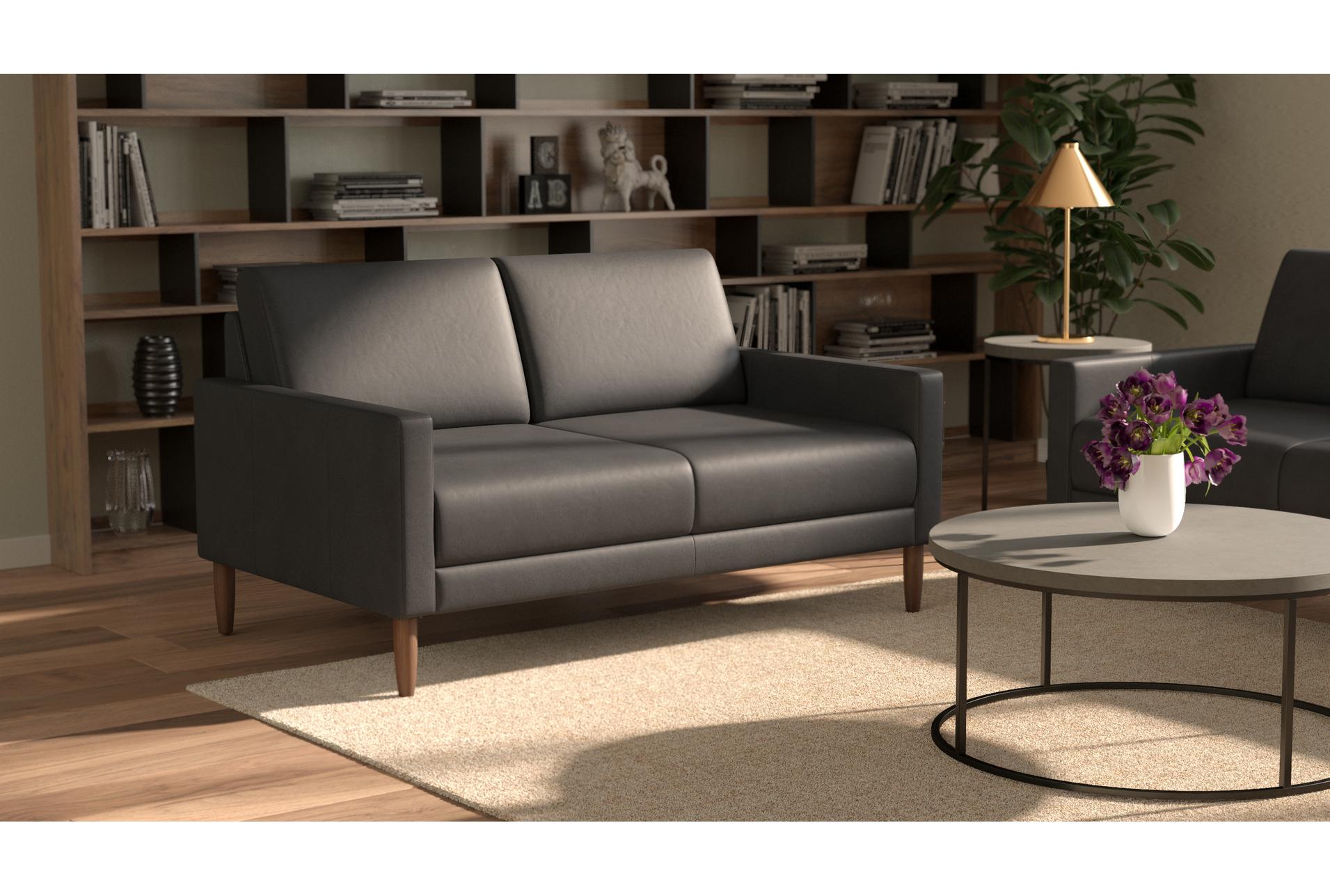 ian 83" grey leather sofa | track arms 18 ian 83" grey leather sofa | track arms