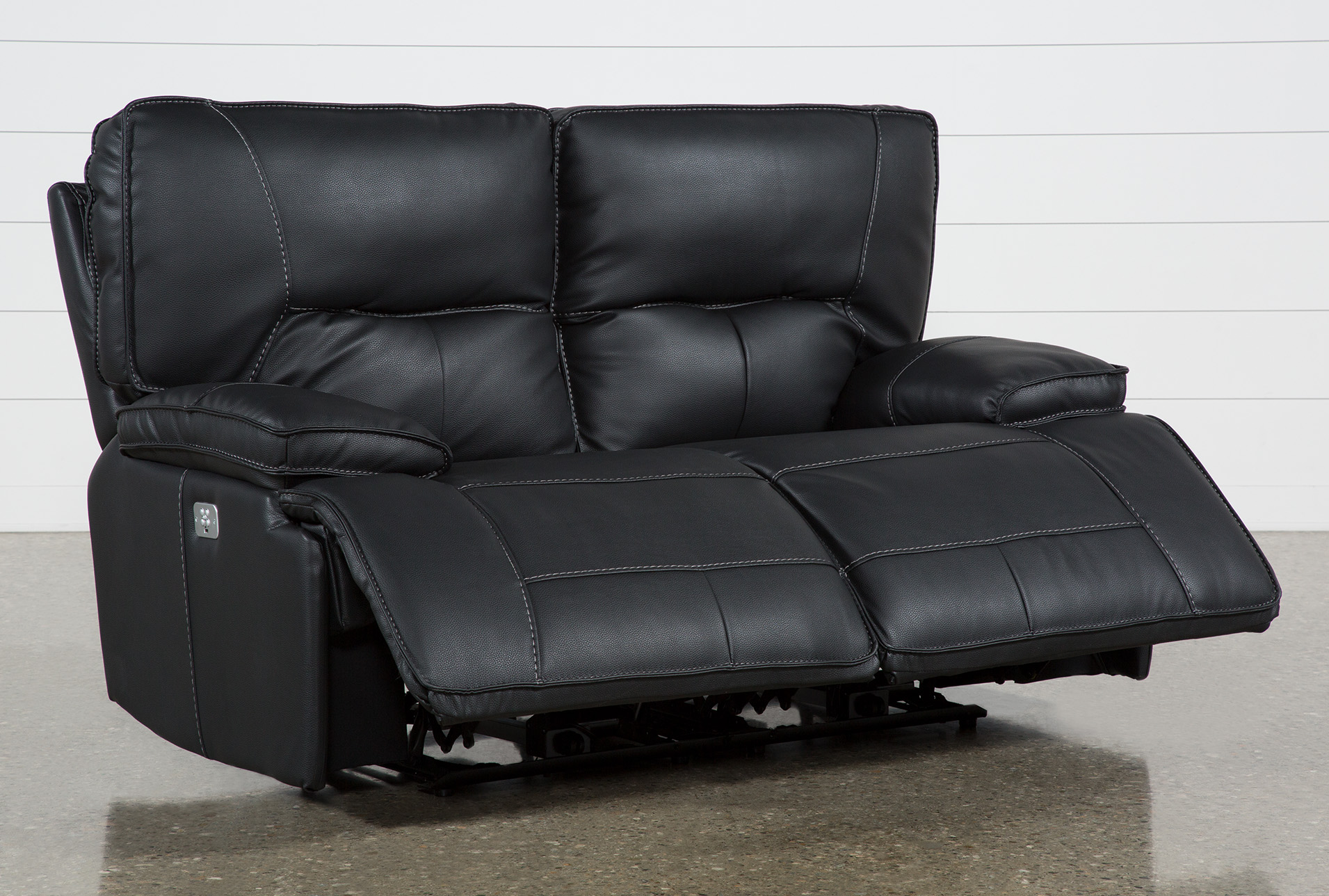 marcus black fabric 65" power reclining loveseat with power headrest & usb 13 marcus black fabric 65" power reclining loveseat with power headrest & usb