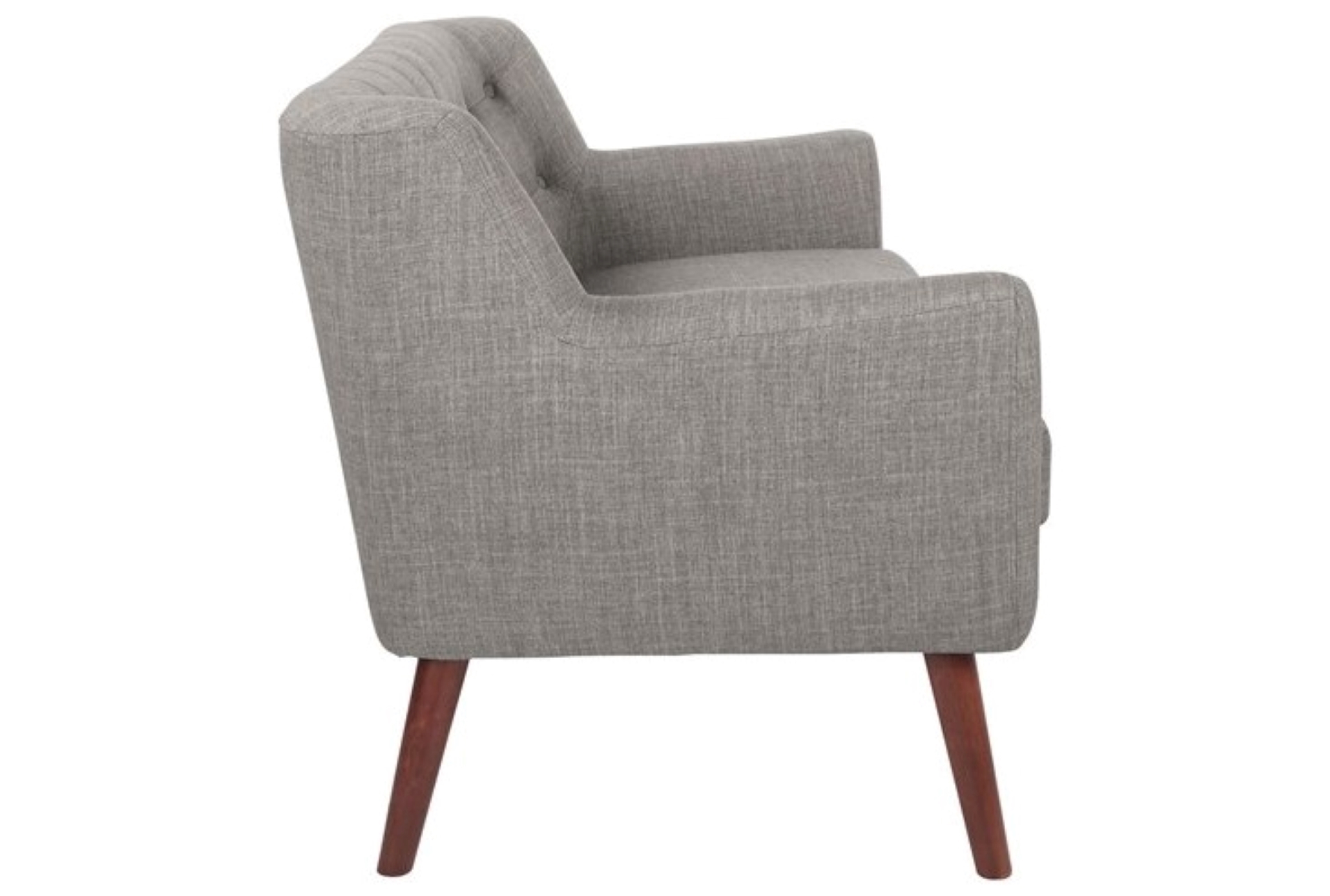 holly cement grey fabric settee with coffee legs 7 holly cement grey fabric settee with coffee legs
