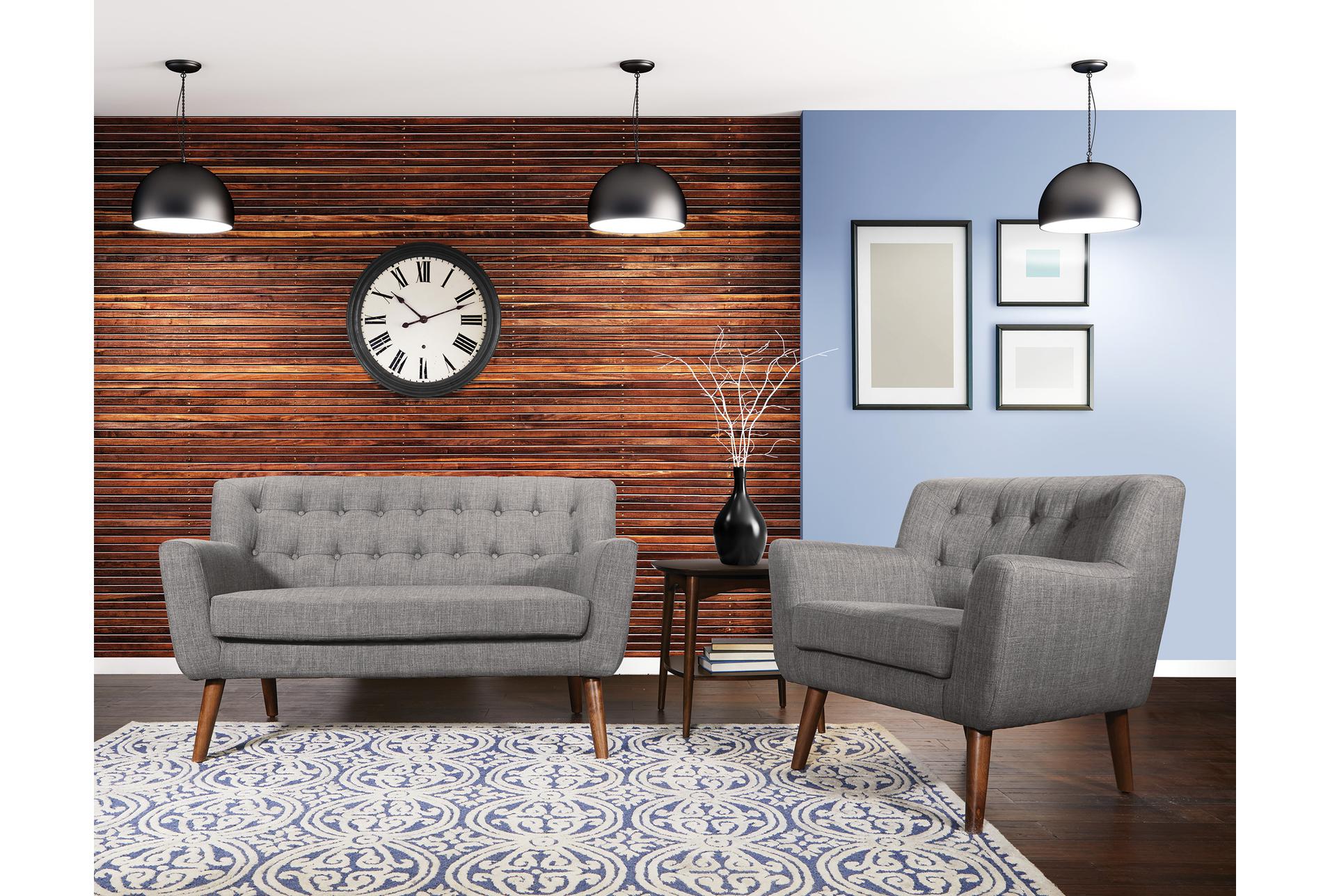 holly cement grey fabric settee with coffee legs 8 holly cement grey fabric settee with coffee legs