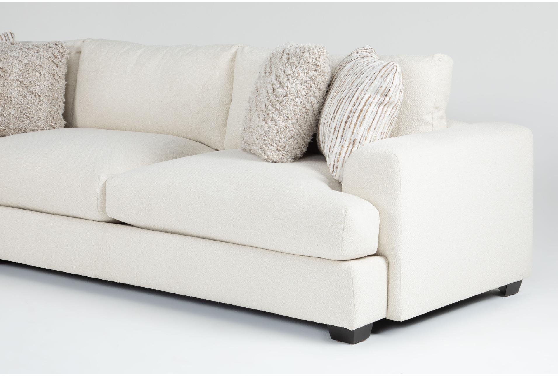 cataleya ivory beige boucle fabric 129" 4 piece left arm facing chaise sectional 11 cataleya ivory beige boucle fabric 129" 4 piece left arm facing chaise sectional
