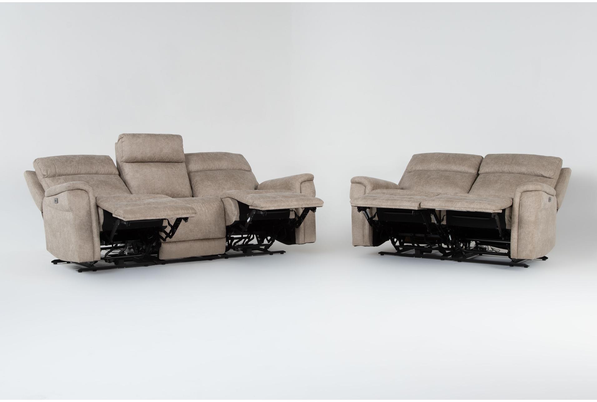 caspian beige 156" 5 piece power reclining modular sofa and loveseat set | usb | fabric 10 caspian beige 156" 5 piece power reclining modular sofa and loveseat set | usb | fabric