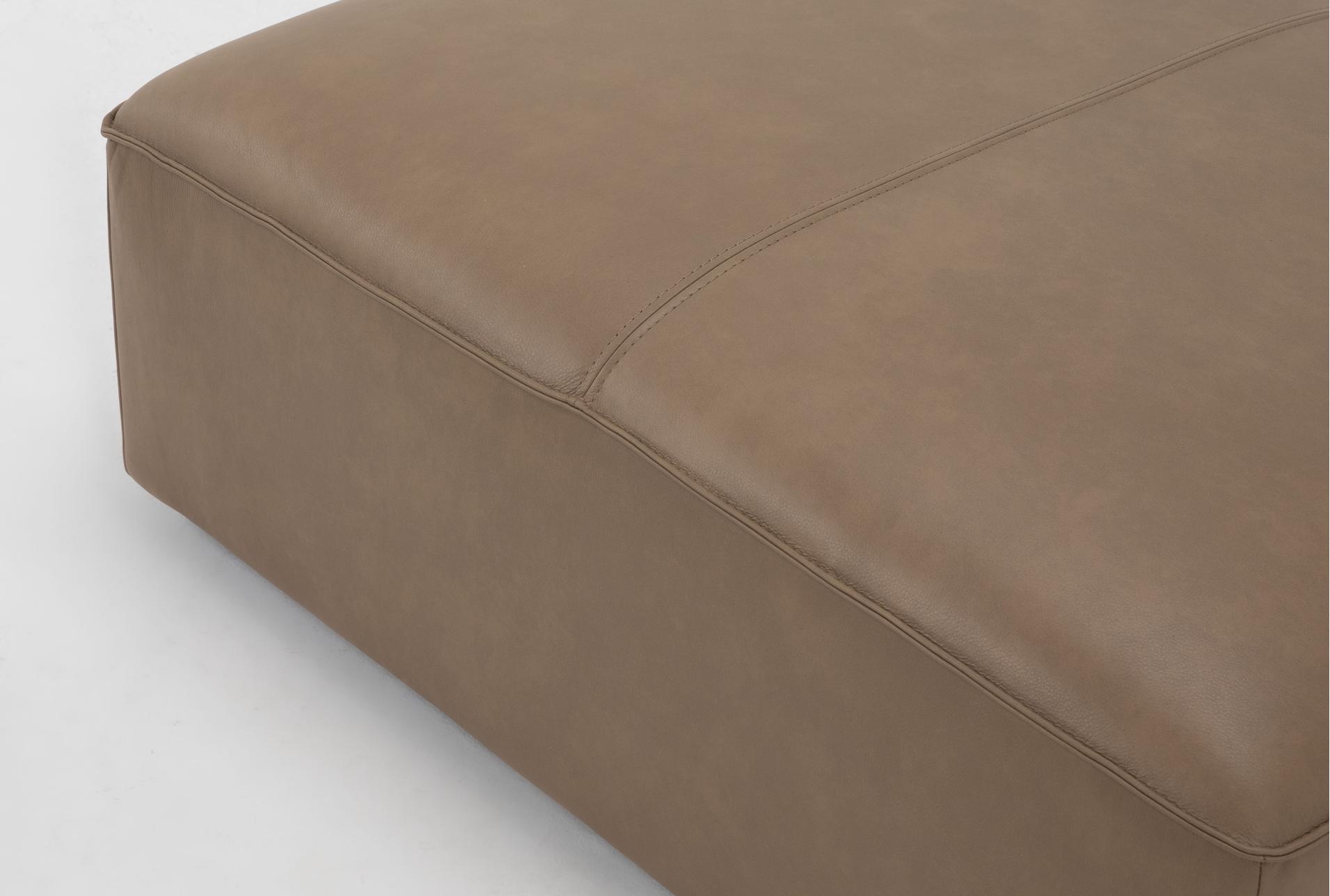 rhone 122" light brown beige leather 5 piece modular l-shaped sectional & ottoman set | reversible 11 rhone 122" light brown beige leather 5 piece modular l-shaped sectional & ottoman set | reversible
