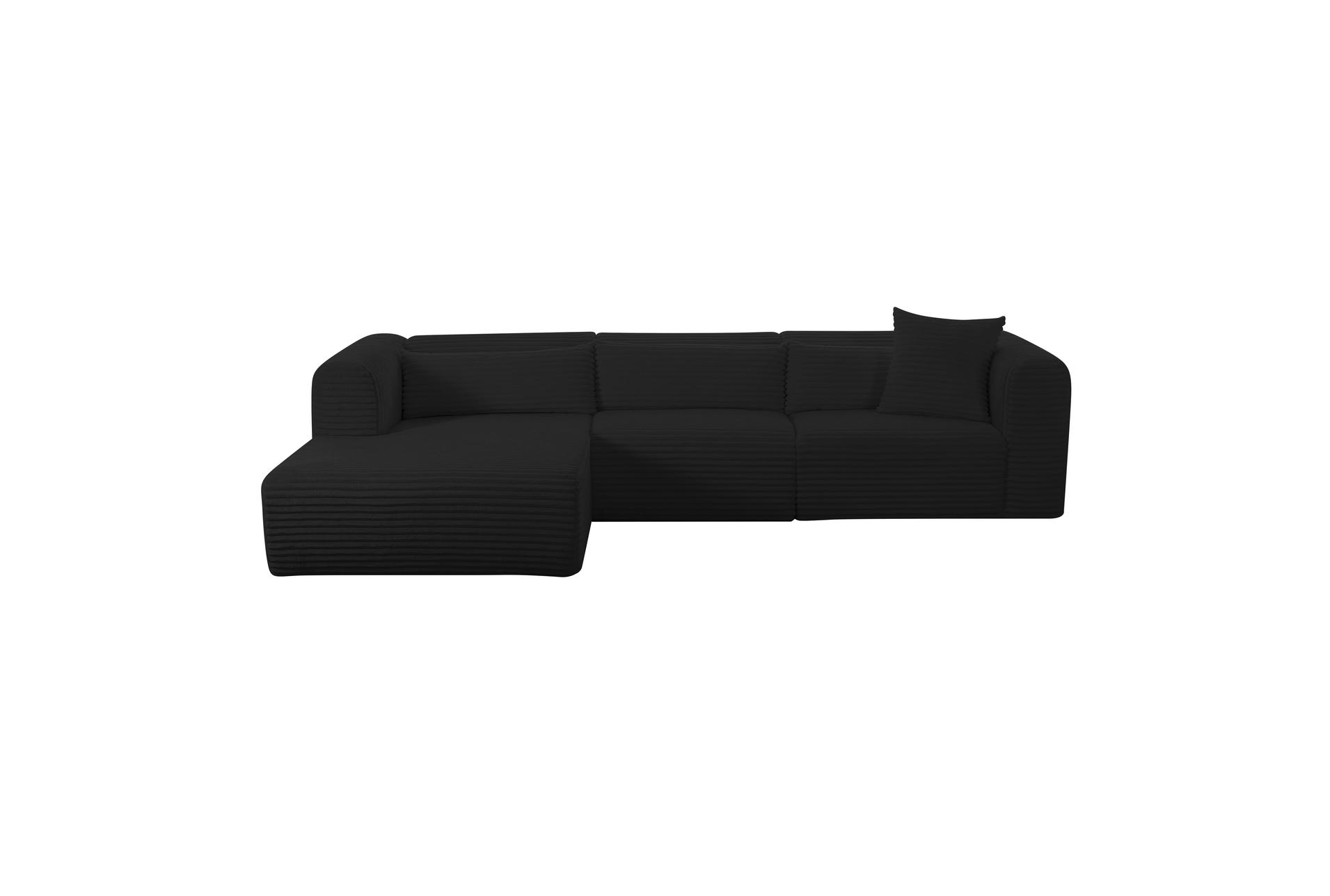tarra fluffy oversized black corduroy 3 piece modular sectional with left arm facing chaise 9 tarra fluffy oversized black corduroy 3 piece modular sectional with left arm facing chaise
