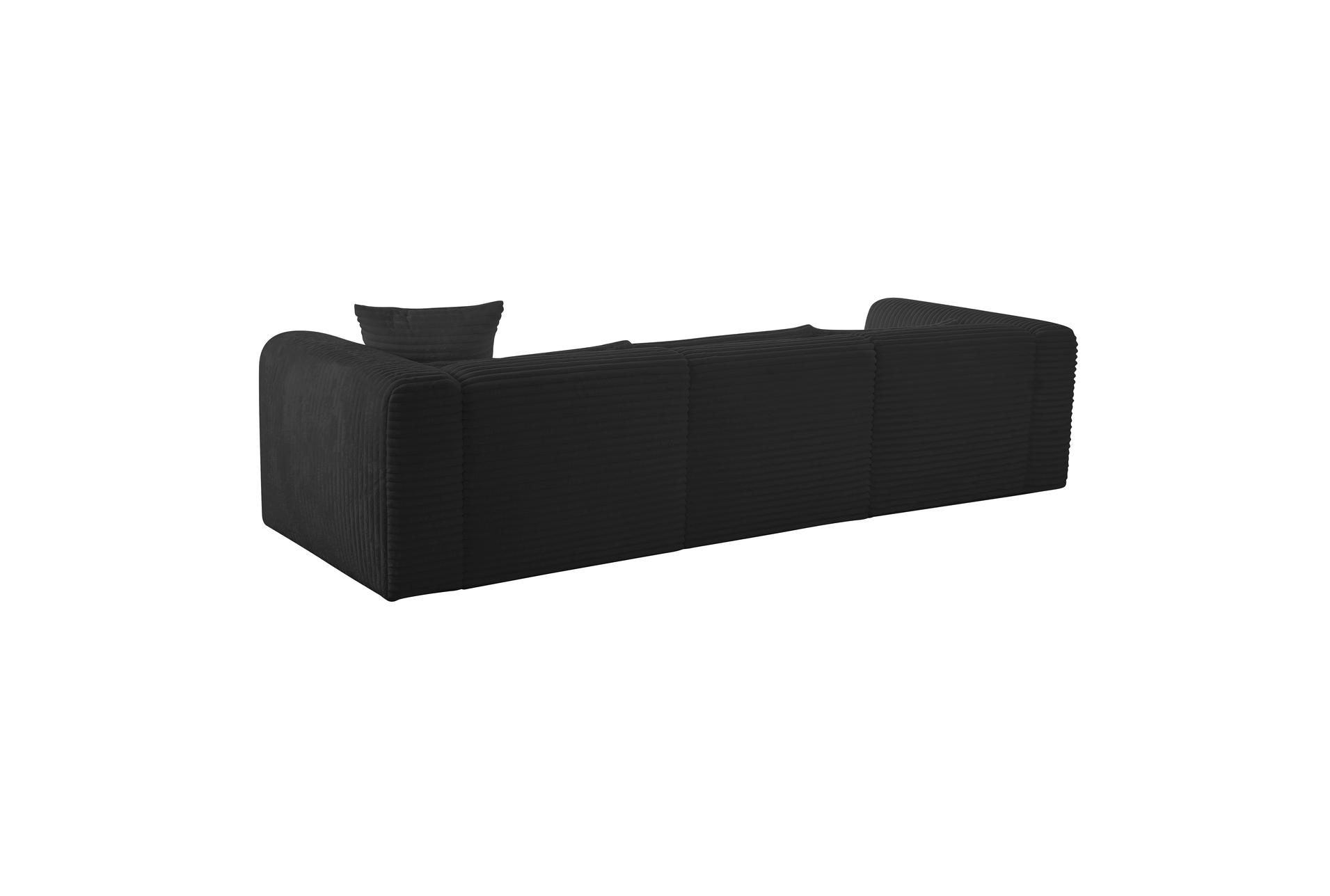 tarra fluffy oversized black corduroy 3 piece modular sectional with left arm facing chaise 13 tarra fluffy oversized black corduroy 3 piece modular sectional with left arm facing chaise