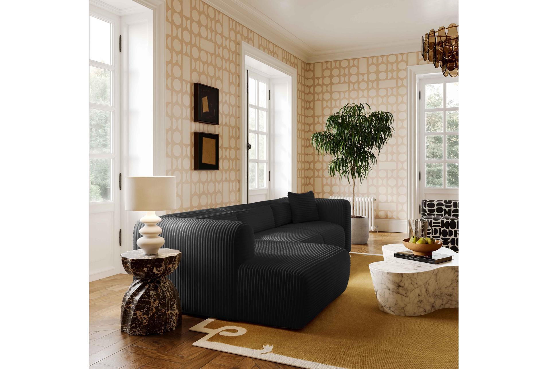 tarra fluffy oversized black corduroy 3 piece modular sectional with left arm facing chaise 14 tarra fluffy oversized black corduroy 3 piece modular sectional with left arm facing chaise