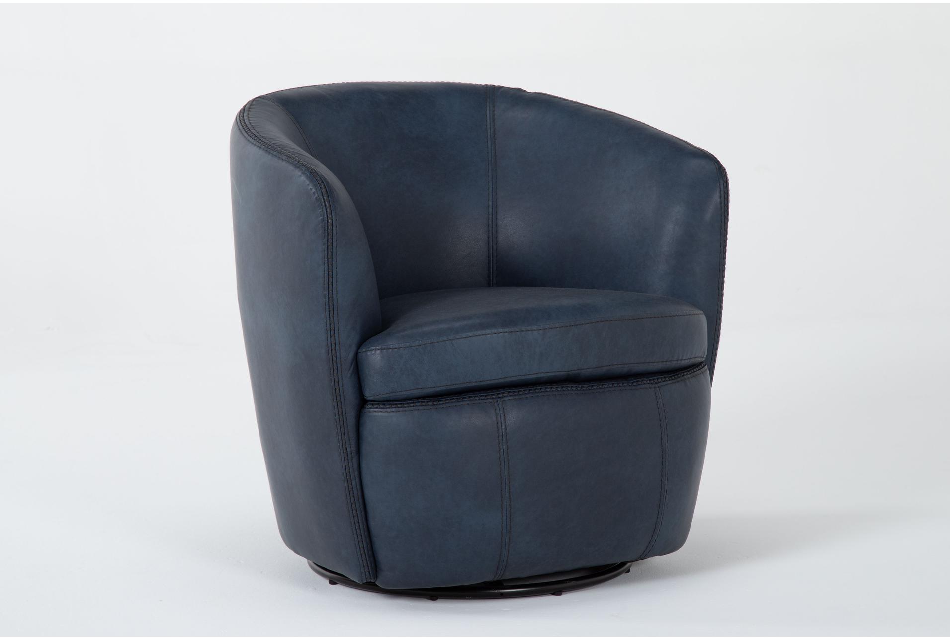 santiago navy blue leather swivel barrel club chair | 100% leather | curved 1 santiago navy blue leather swivel barrel club chair | 100% leather | curved