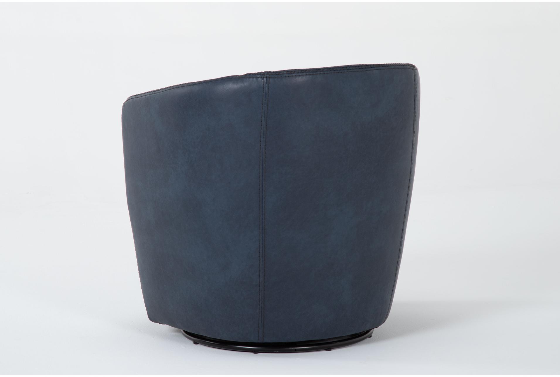 santiago navy blue leather swivel barrel club chair | 100% leather | curved 9 santiago navy blue leather swivel barrel club chair | 100% leather | curved