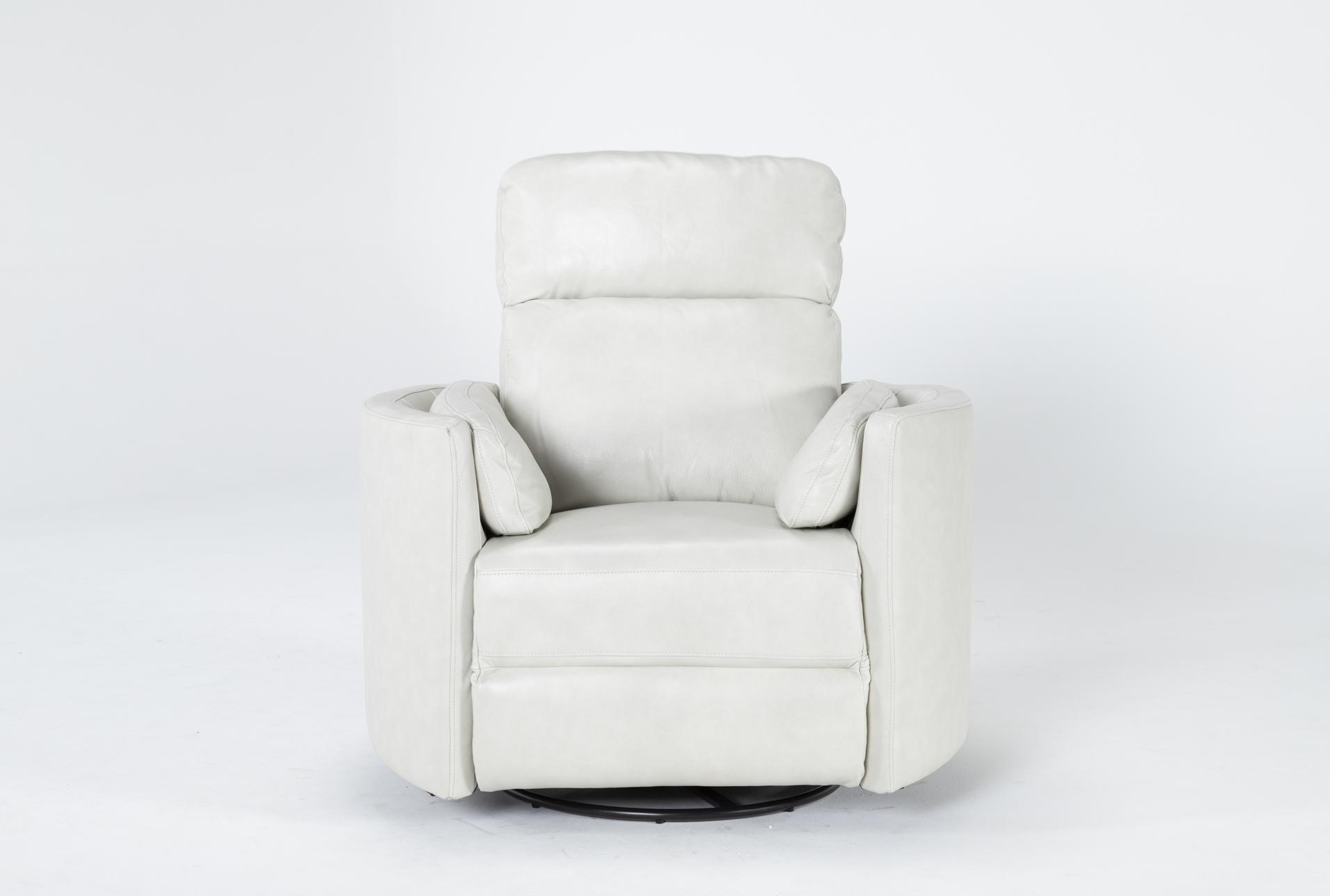 rayna ivory leather nursery power swivel glider recliner with built-in battery & usb | rocker 1 rayna ivory leather nursery power swivel glider recliner with built-in battery & usb | rocker
