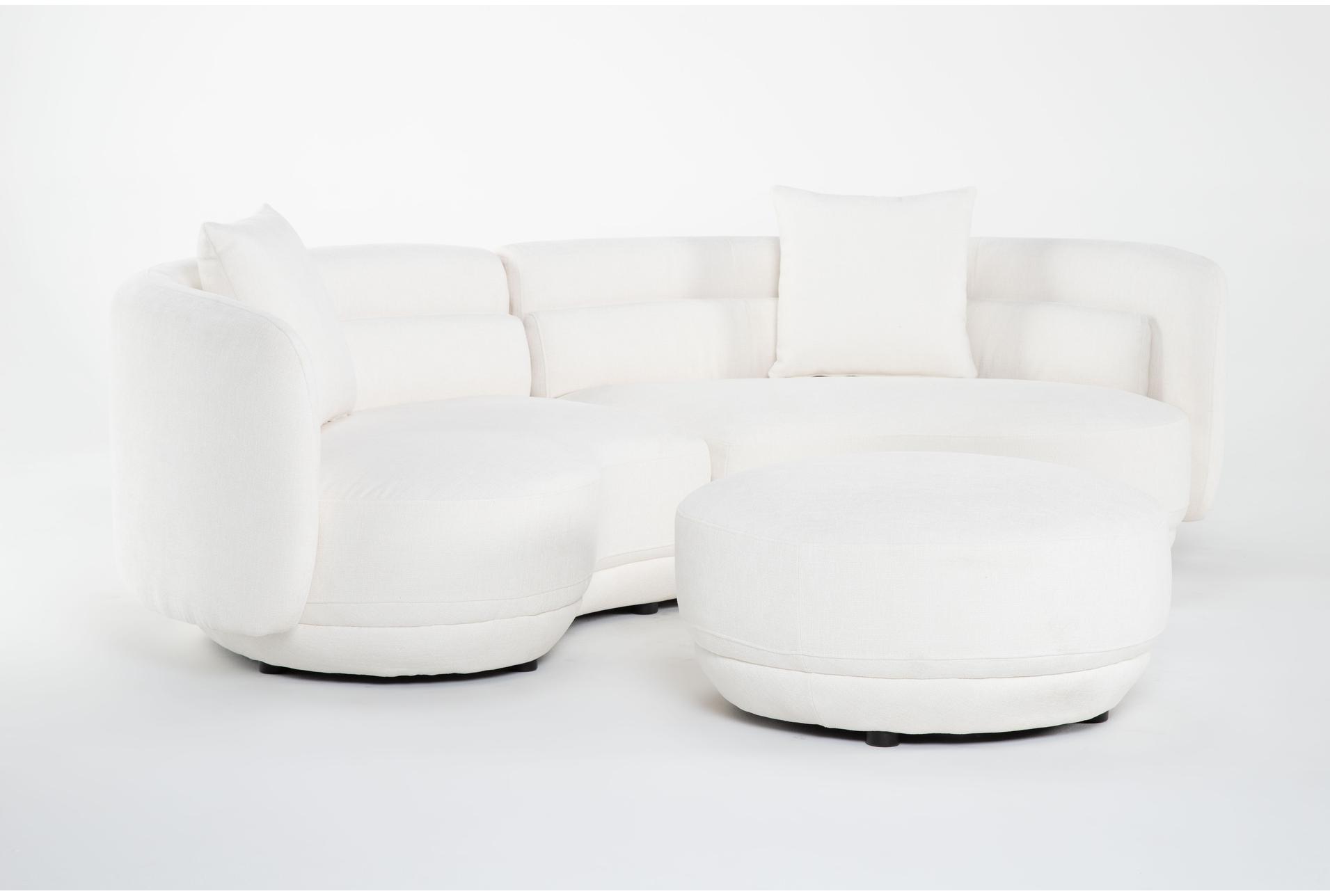 formosa white fabric 103" 2 piece curved sofa with cocktail ottoman 6 formosa white fabric 103" 2 piece curved sofa with cocktail ottoman