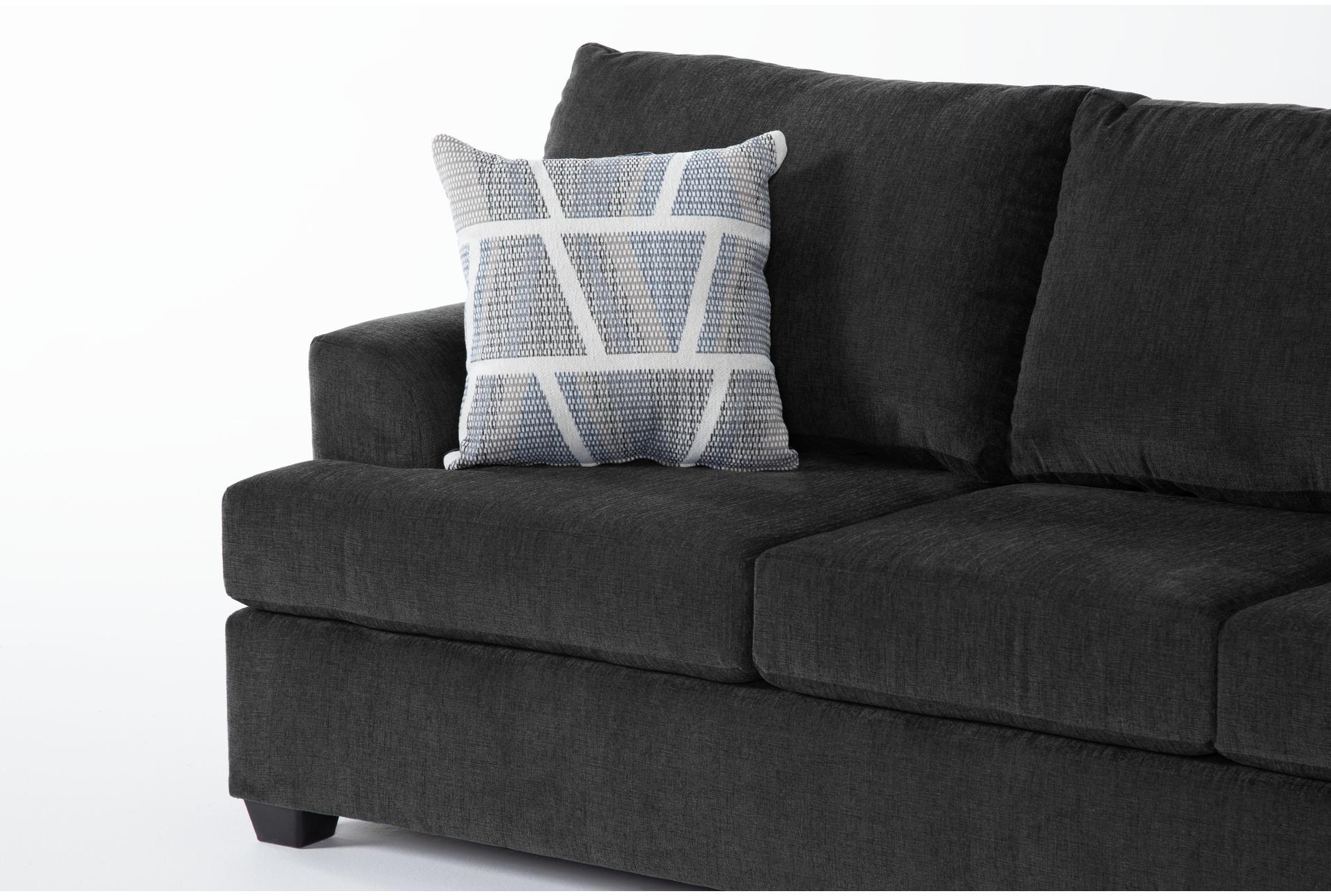 colby smoke grey fabric 2 piece sofa & arm chair set | loose reversible back 7 colby smoke grey fabric 2 piece sofa & arm chair set | loose reversible back