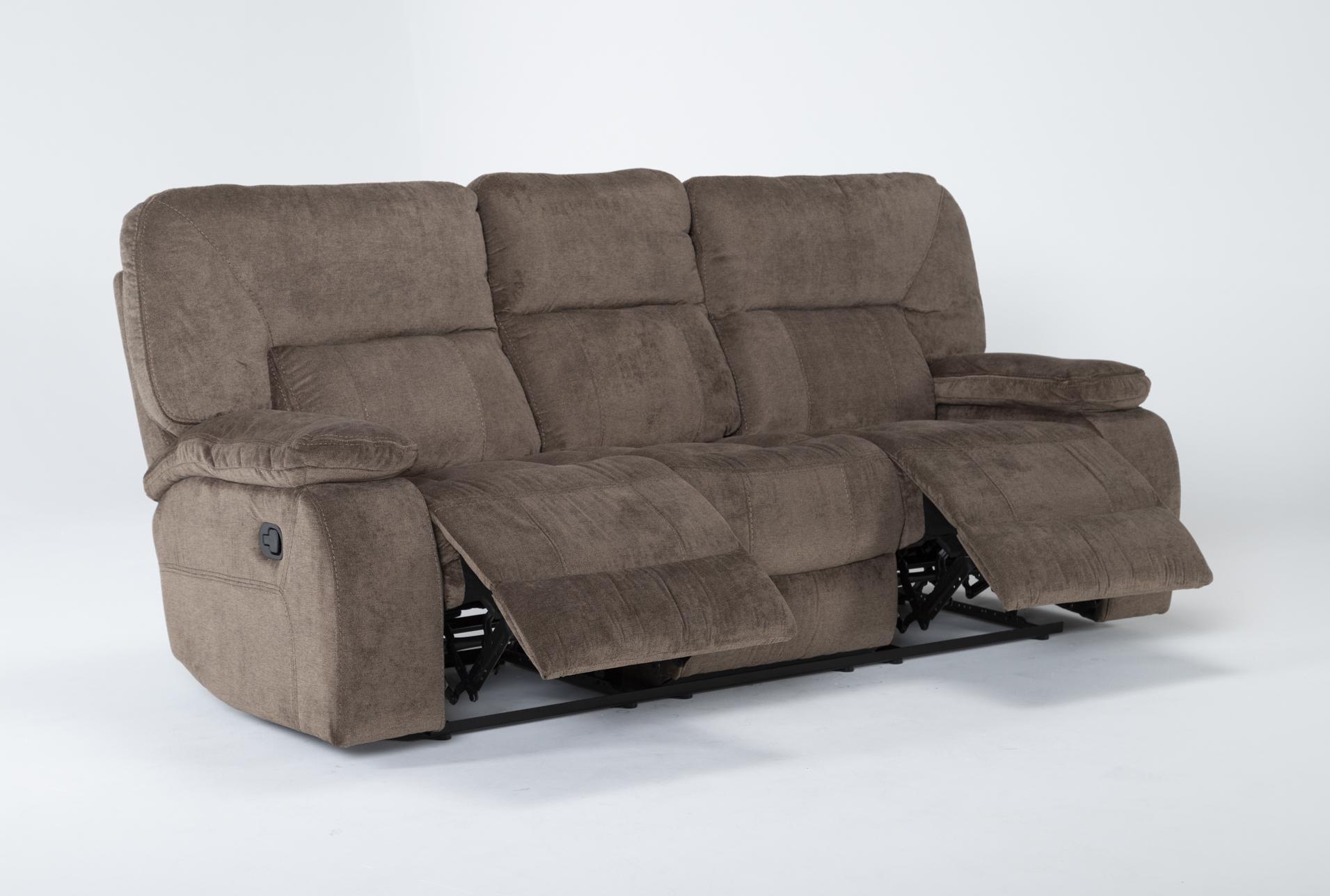 chadrick brown polyester 86" manual triple reclining sofa 10 chadrick brown polyester 86" manual triple reclining sofa