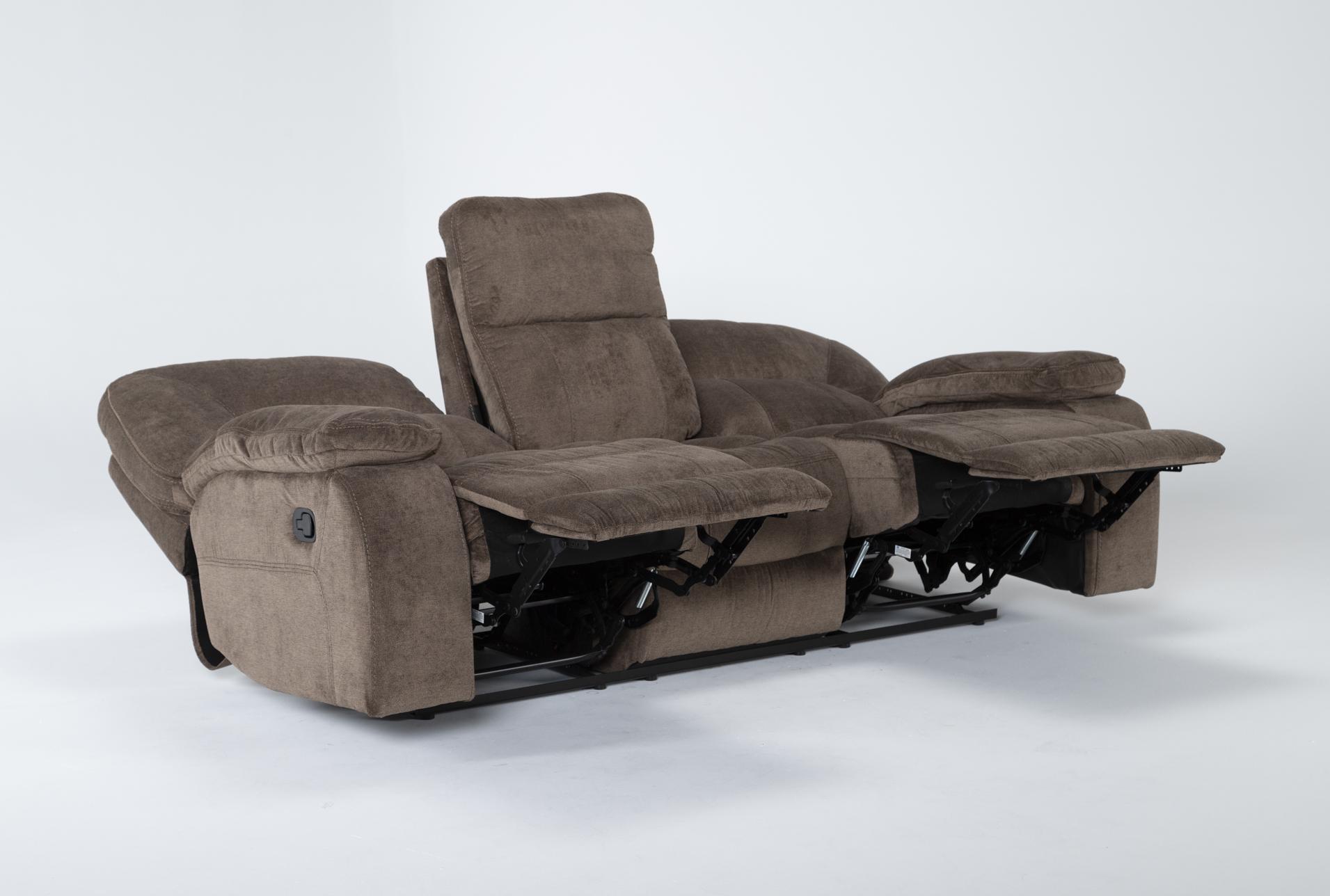 chadrick brown polyester 86" manual triple reclining sofa 11 chadrick brown polyester 86" manual triple reclining sofa