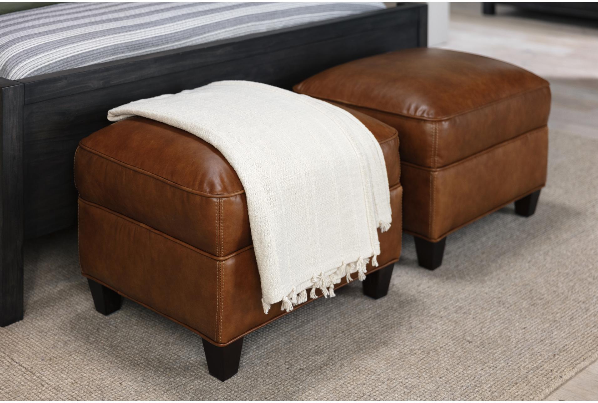 theodore honey leather wood rectangle ottoman 12 theodore honey leather wood rectangle ottoman