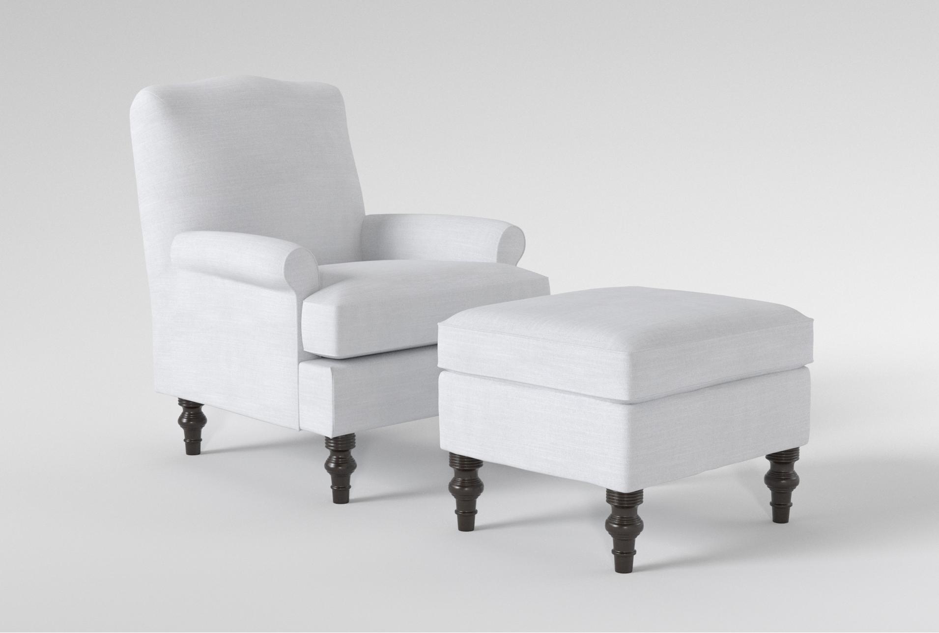 jacqueline vi accent arm chair & ottoman set