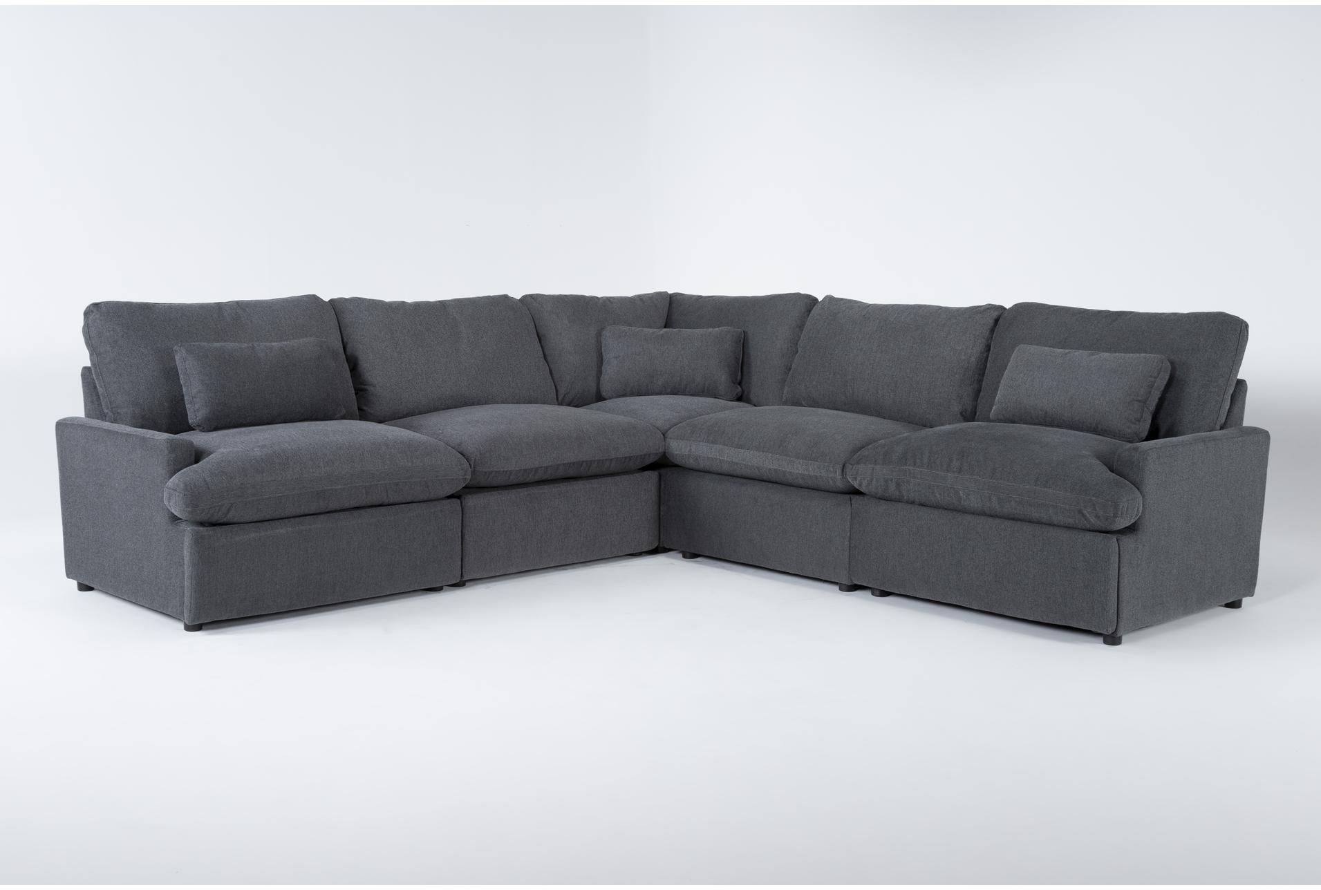 jolene dark grey 120" 5 piece l-shaped modular sectional 1 jolene dark grey 120" 5 piece l-shaped modular sectional