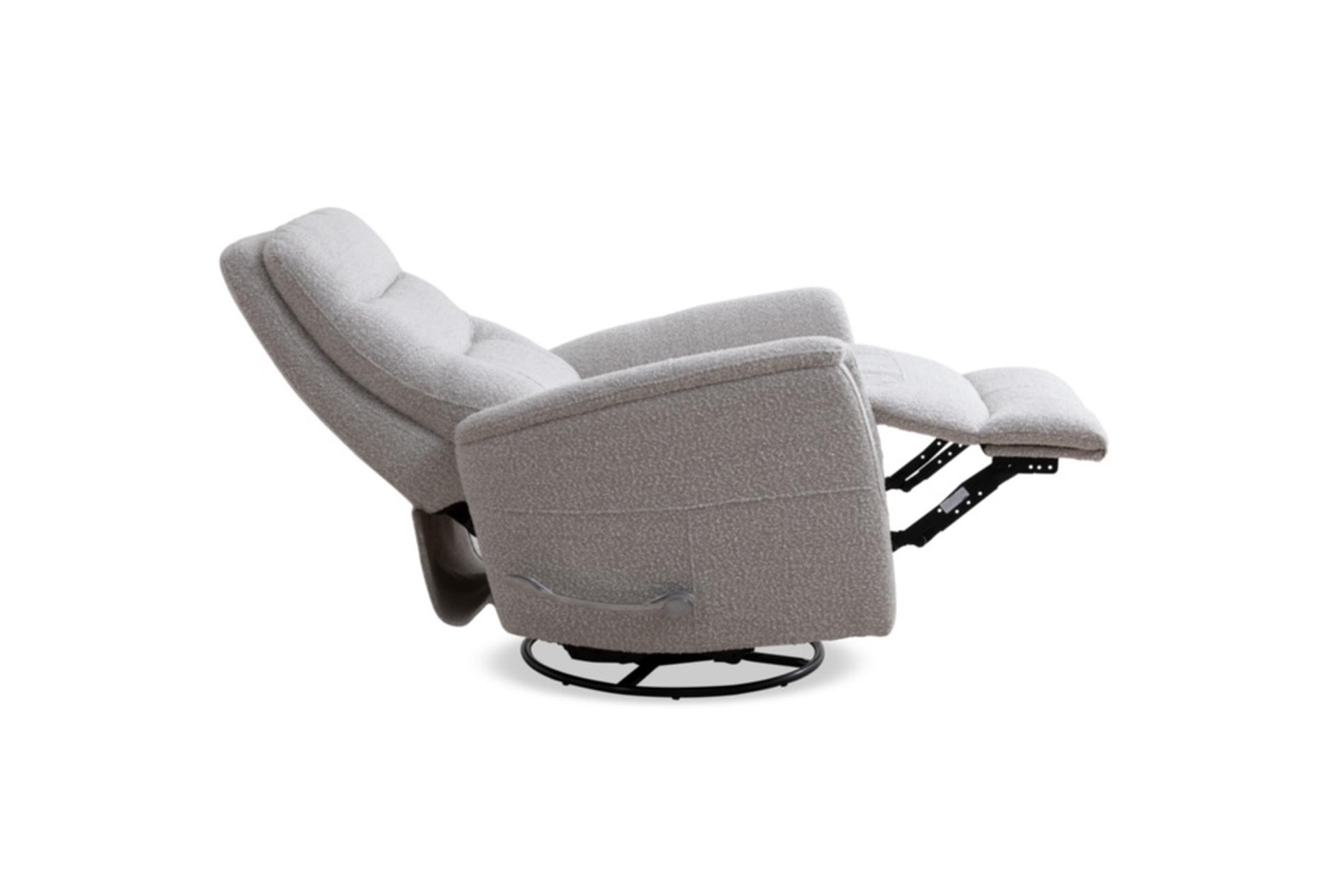 gannon 31" cream boucle manual swivel glider recliner with manual adjustable headrest | rocker 8 gannon 31" cream boucle manual swivel glider recliner with manual adjustable headrest | rocker