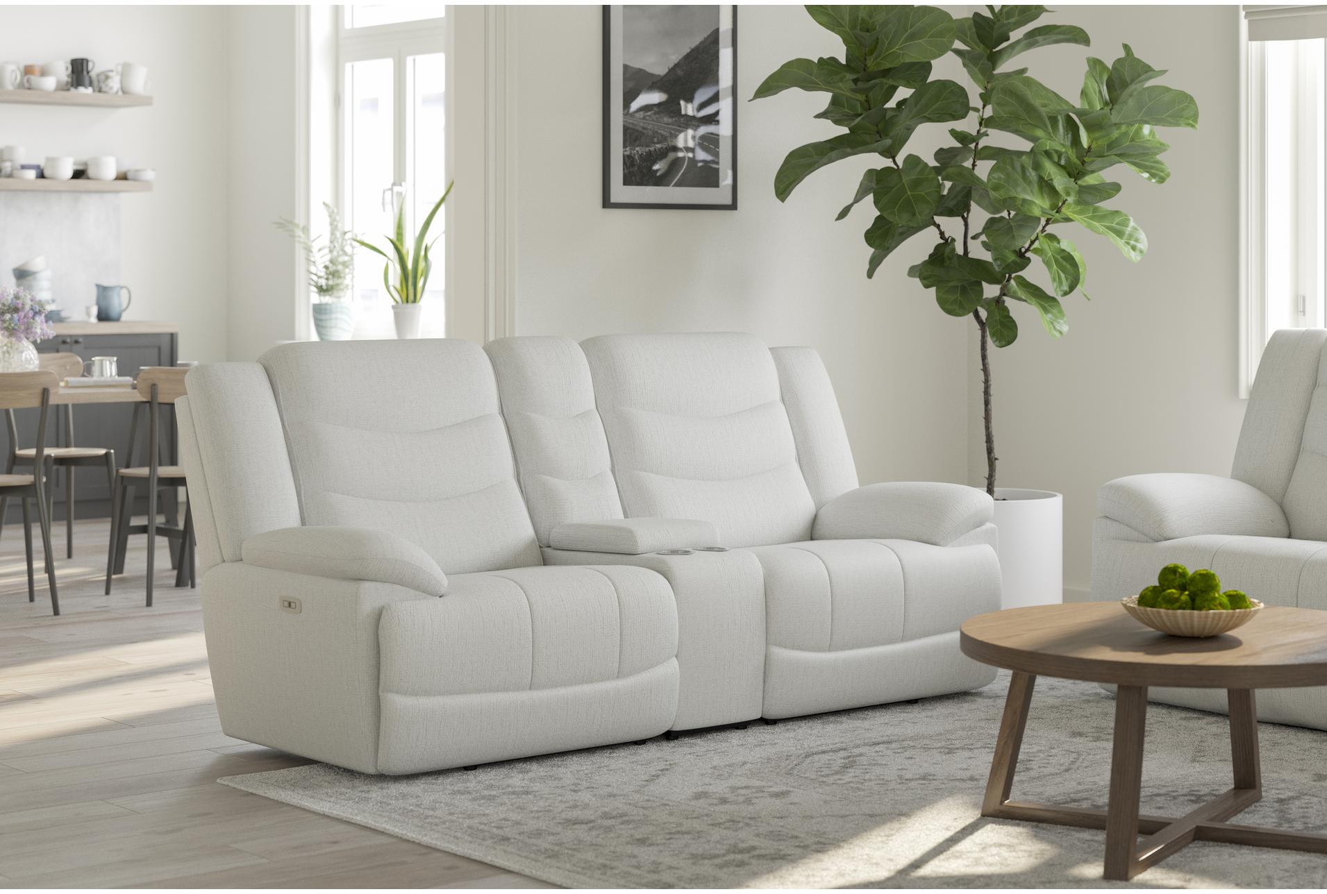 cruz ecru fabric 3 piece power reclining modular console loveseat with storage cupholders & usb 18 cruz ecru fabric 3 piece power reclining modular console loveseat with storage cupholders & usb