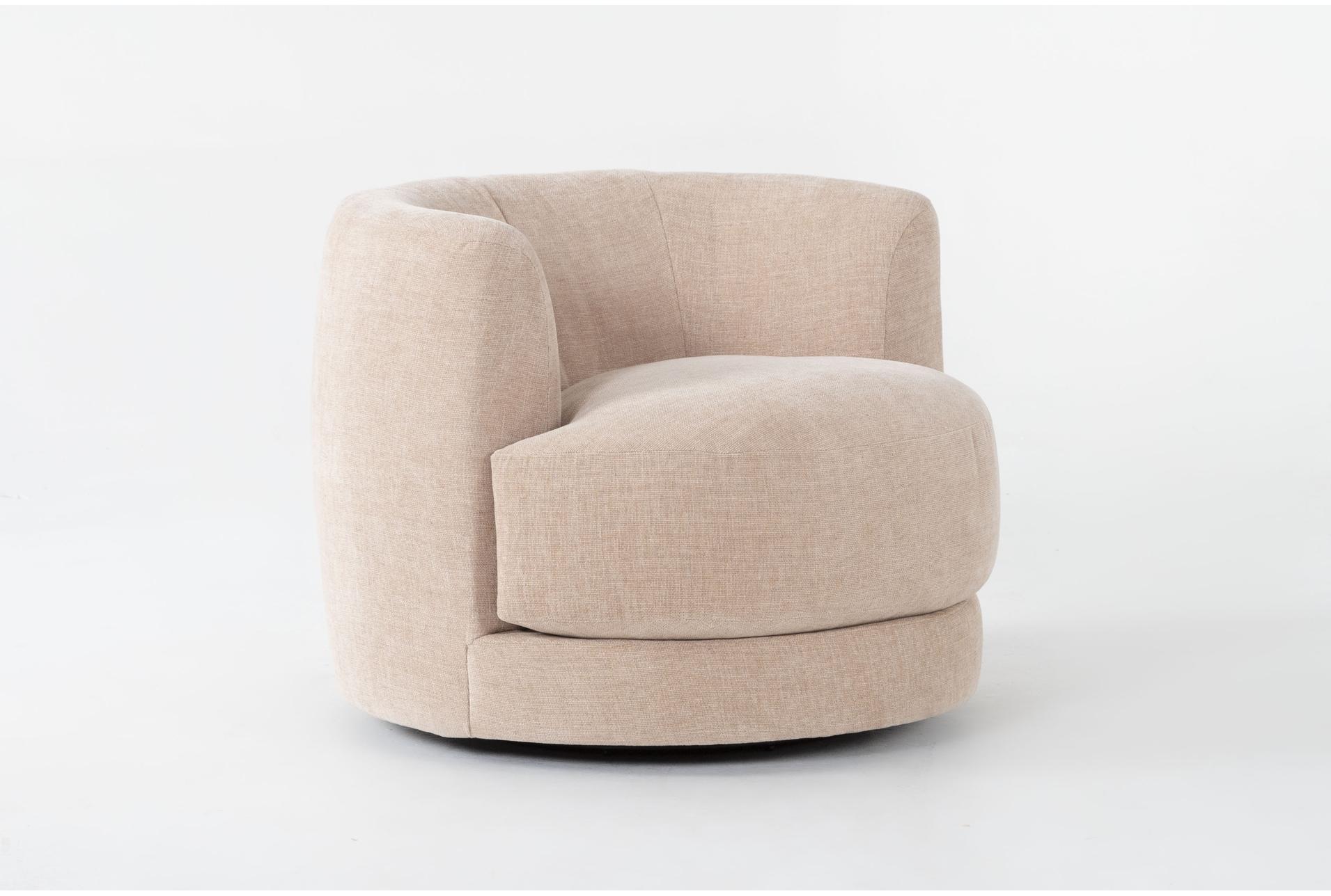 kora rose 36" natural fabric swivel accent chair | armless 5 kora rose 36" natural fabric swivel accent chair | armless