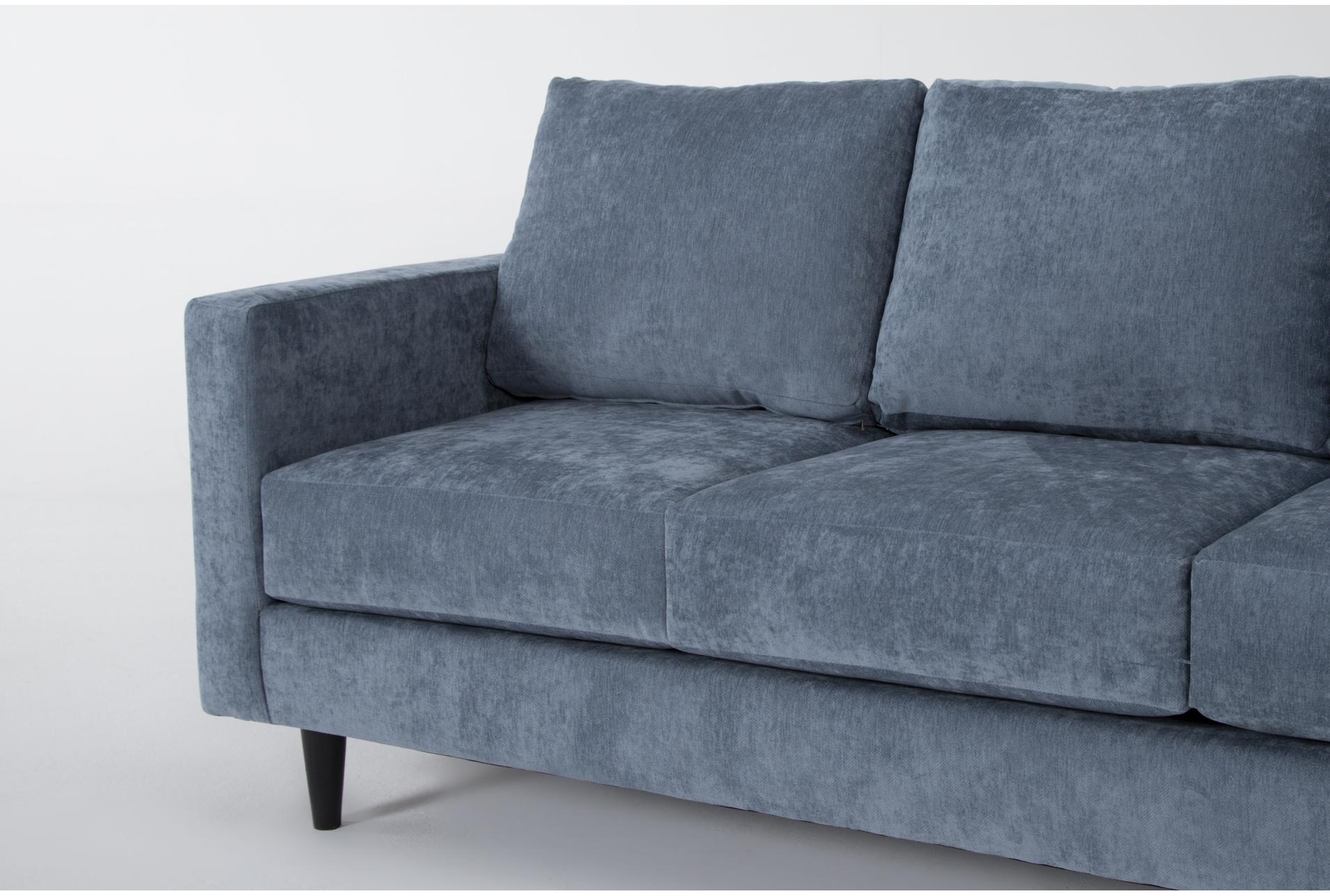 bradley denim blue fabric modern 81" sofa 7 bradley denim blue fabric modern 81" sofa