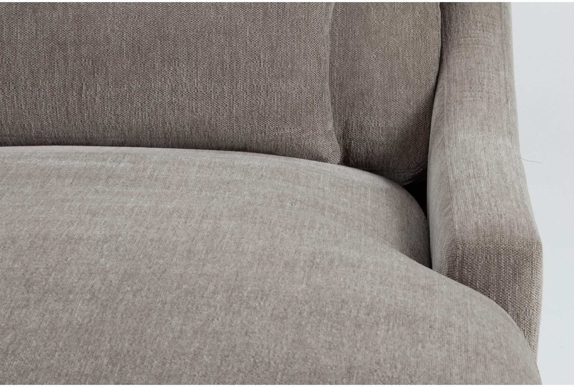 kennedy mocha brown beige 3 piece modular sectional with right arm facing chaise | fabric | loose reversible back 11 kennedy mocha brown beige 3 piece modular sectional with right arm facing chaise | fabric | loose reversible back