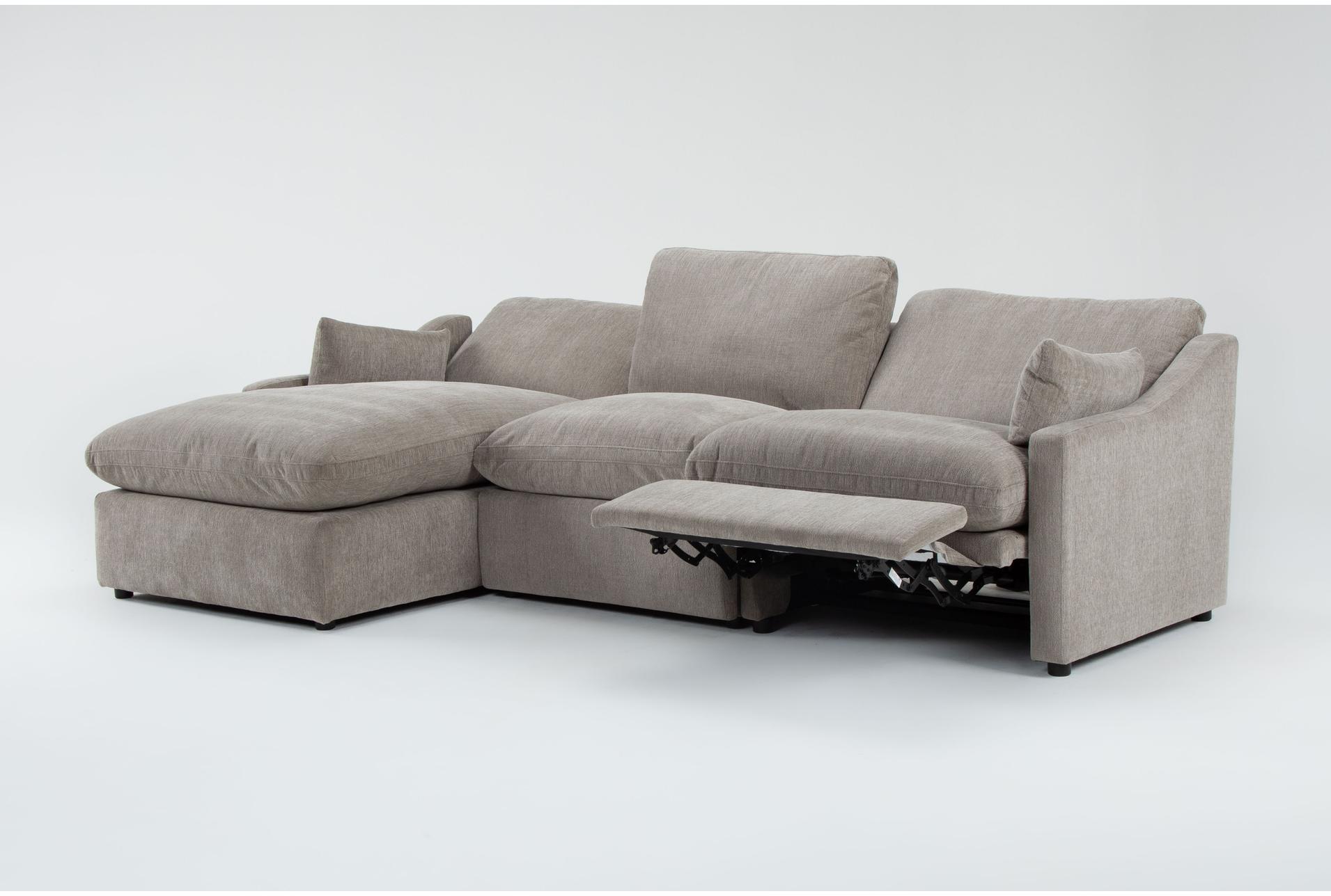 kennedy mocha brown beige 3 piece power reclining modular sectional with left arm facing power chaise | fabric 13 kennedy mocha brown beige 3 piece power reclining modular sectional with left arm facing power chaise | fabric