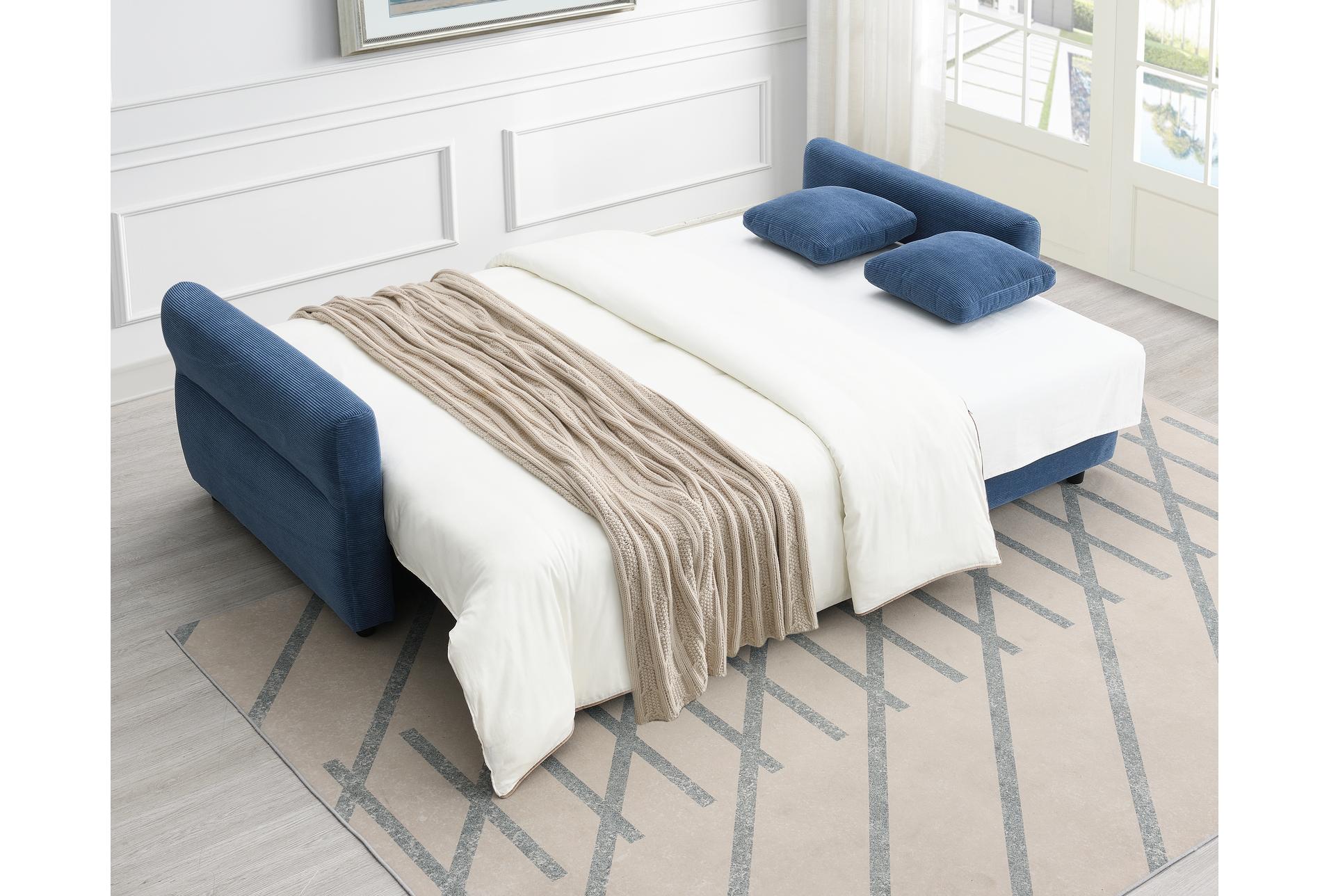 haran blue 92" fabric sofa with storage 12 haran blue 92" fabric sofa with storage