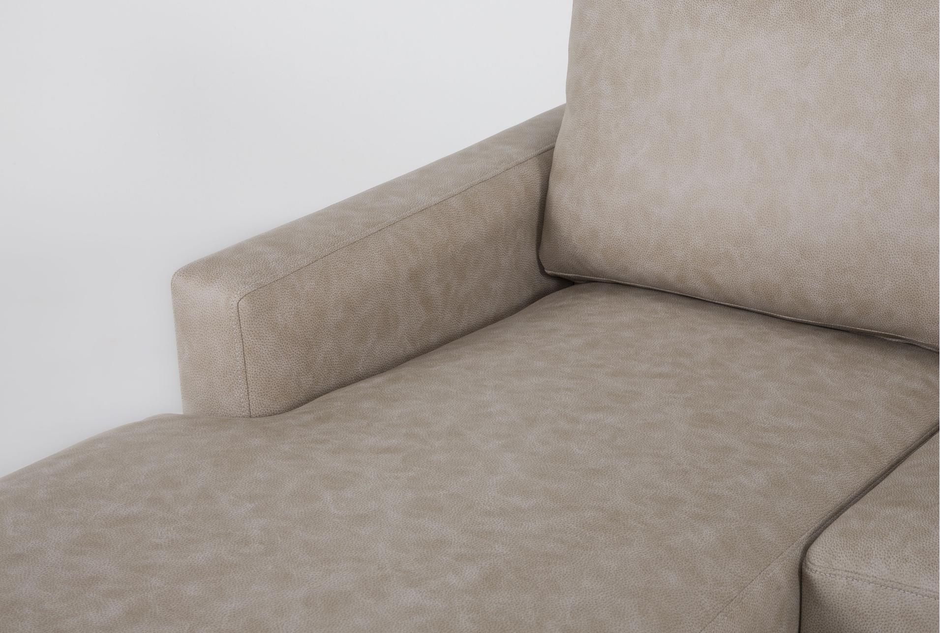 mathers mocha vegan faux leather 92" sleeper sofa with reversible chaise | fabric | loose reversible back 17 mathers mocha vegan faux leather 92" sleeper sofa with reversible chaise | fabric | loose reversible back