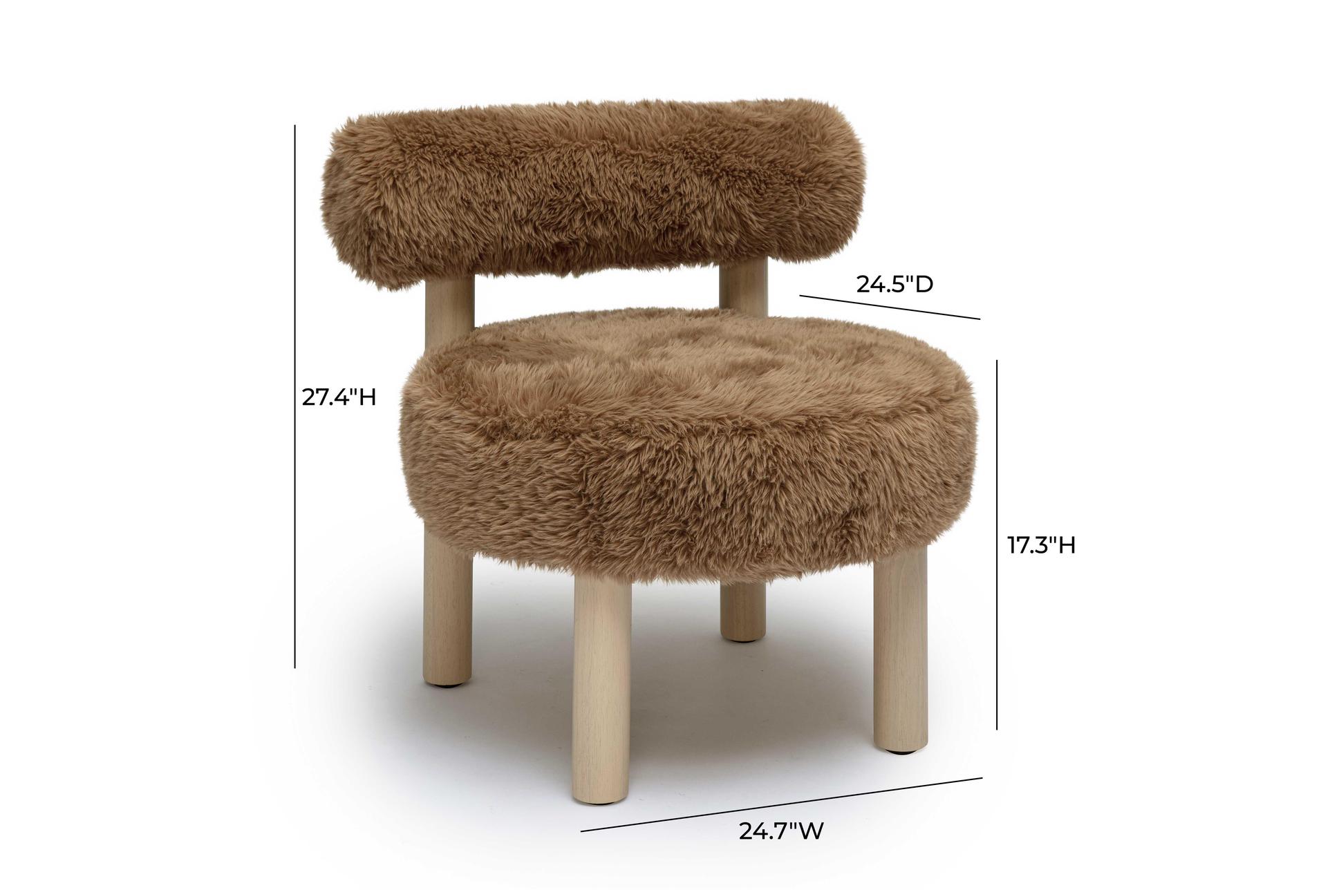 carmel dark taupe brown vegan shearling fabric accent chair 13 carmel dark taupe brown vegan shearling fabric accent chair