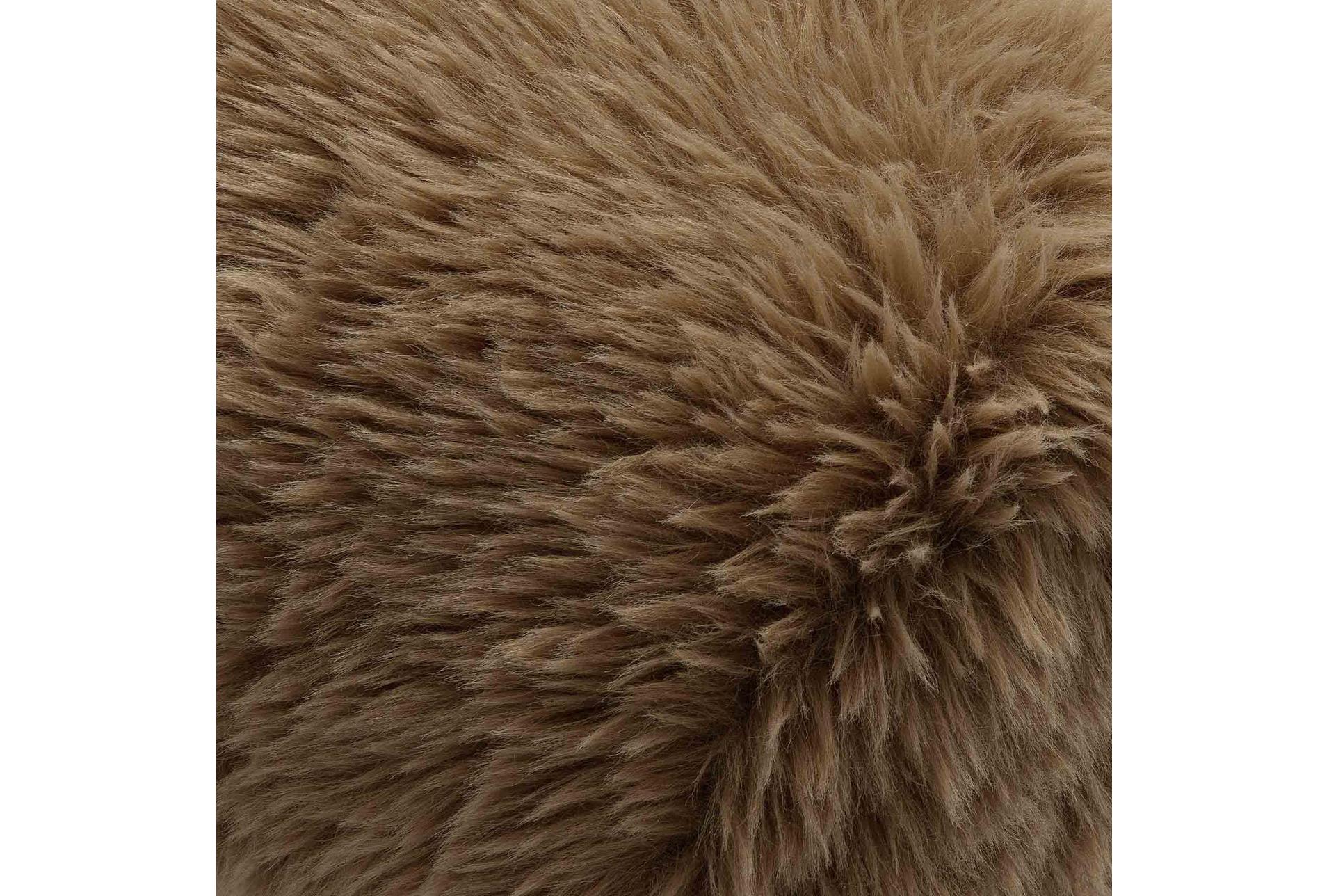 carmel dark taupe brown vegan shearling fabric accent chair 14 carmel dark taupe brown vegan shearling fabric accent chair