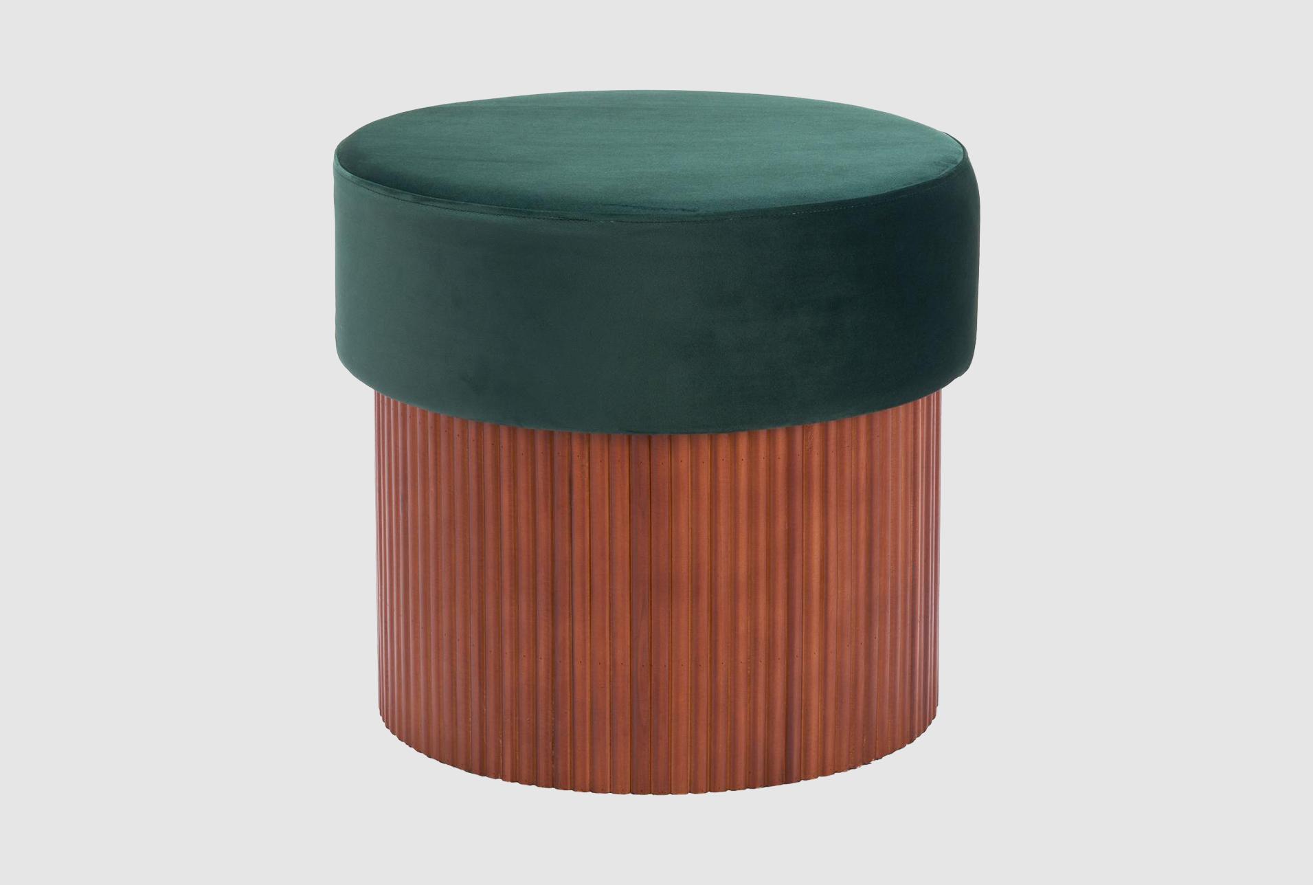 boto green plush round fabric wood storage ottoman 1 boto green plush round fabric wood storage ottoman