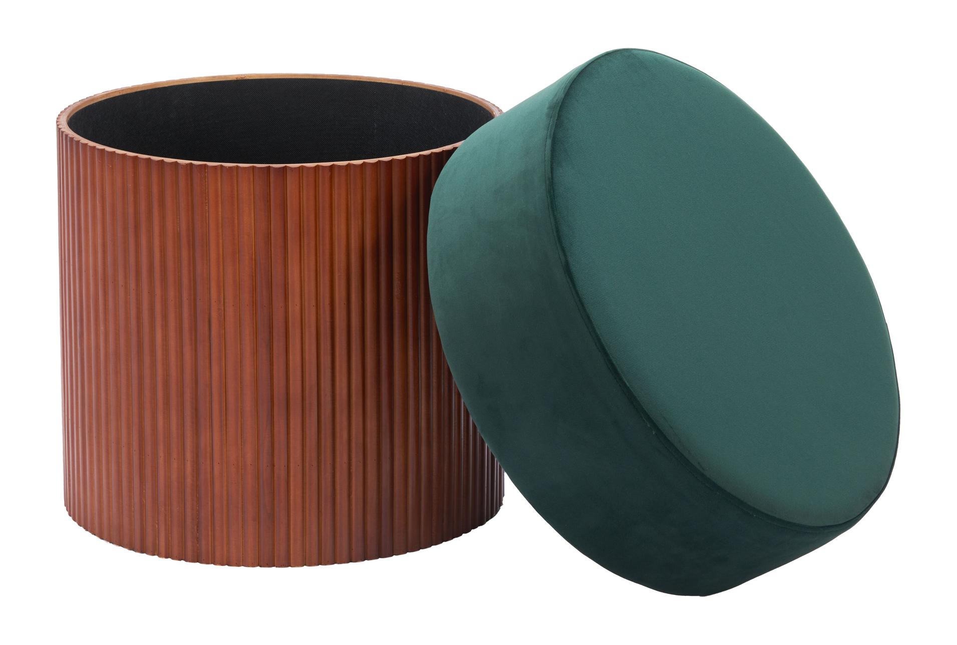boto green plush round fabric wood storage ottoman 13 boto green plush round fabric wood storage ottoman