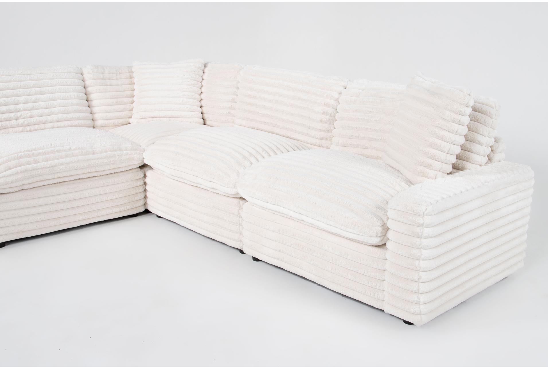 serenity fluffy cream corduroy oversized 5 piece l-shaped sectional & oversized chaise 12 serenity fluffy cream corduroy oversized 5 piece l-shaped sectional & oversized chaise