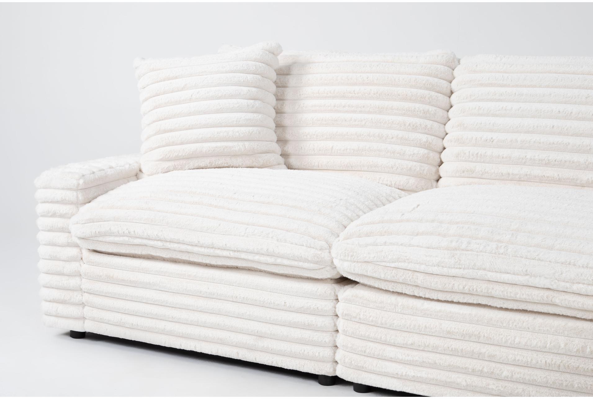 serenity fluffy cream corduroy oversized 5 piece l-shaped sectional & oversized chaise 13 serenity fluffy cream corduroy oversized 5 piece l-shaped sectional & oversized chaise