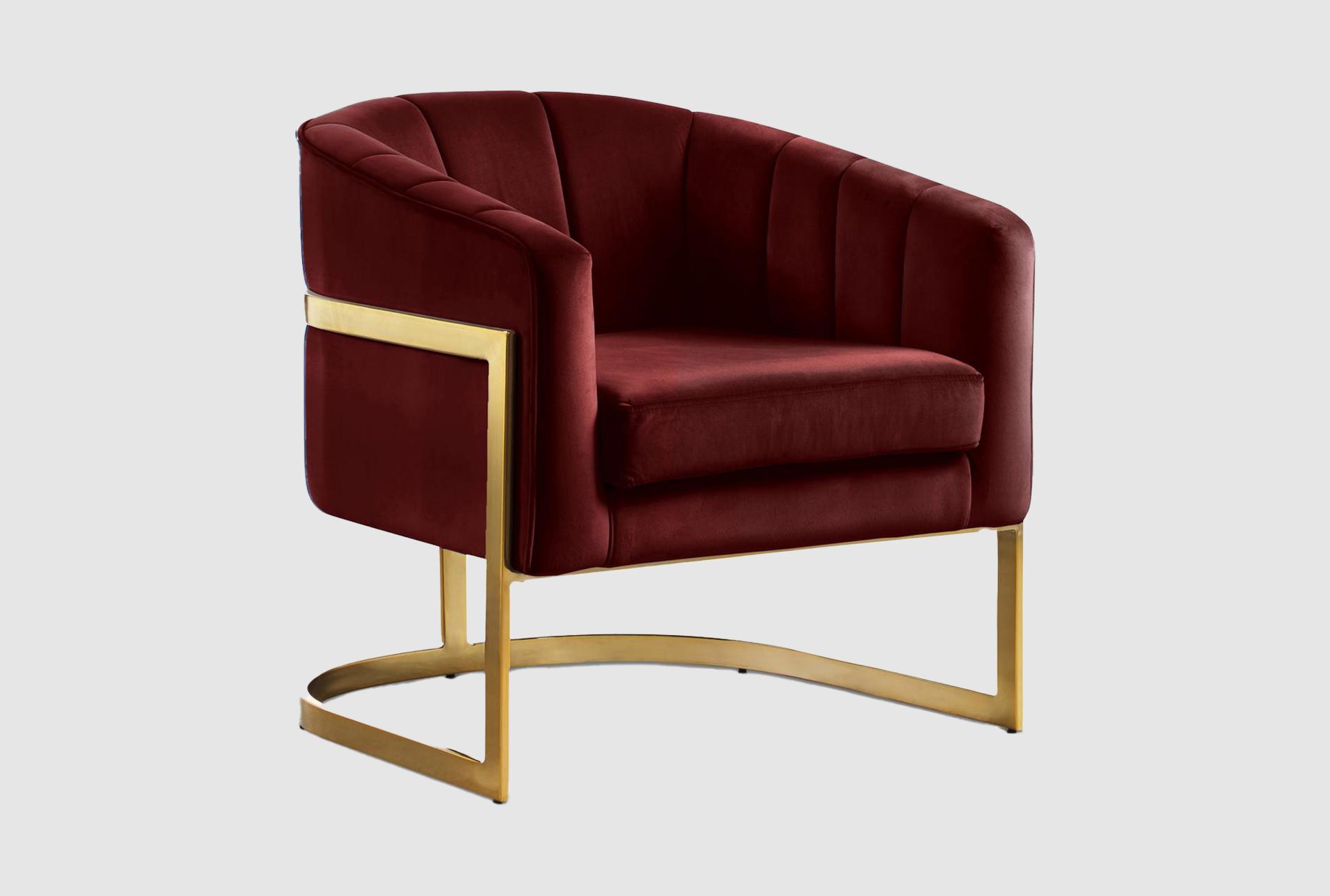 francis burgundy red velvet accent chair | fabric 1 francis burgundy red velvet accent chair | fabric