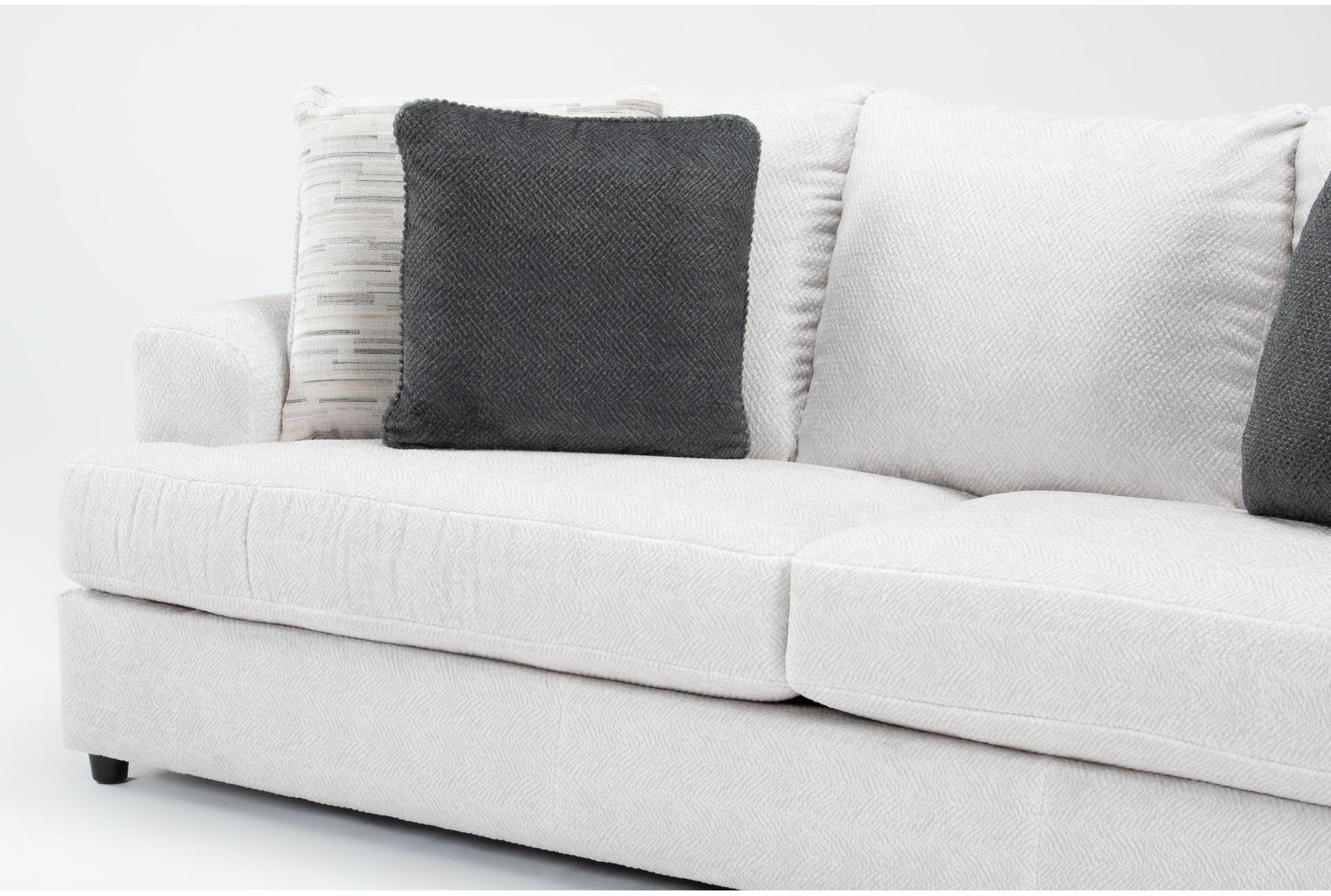 milani 96" soft cream fabric sofa & chair set | 2 piece 9 milani 96" soft cream fabric sofa & chair set | 2 piece