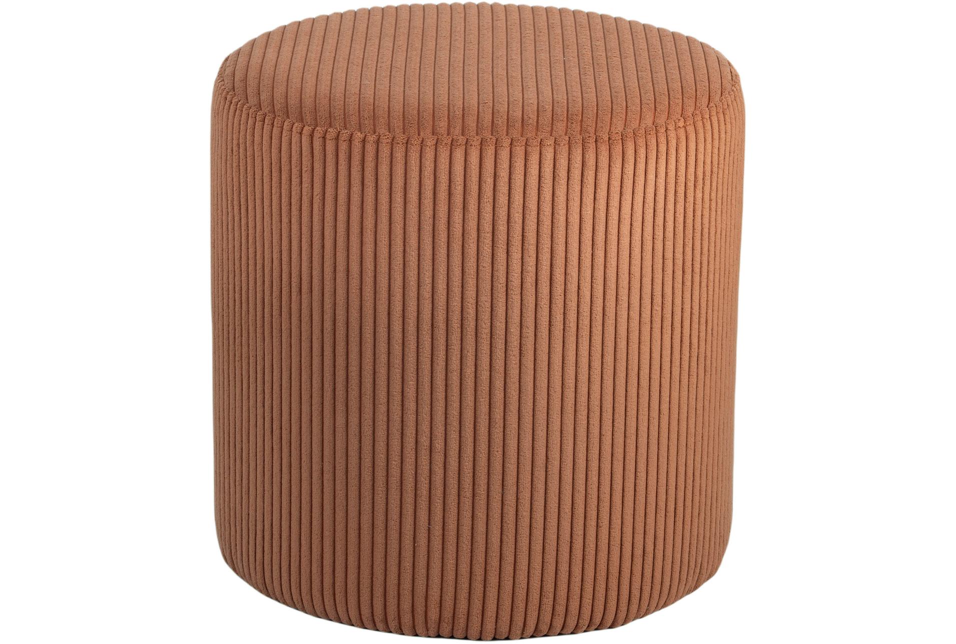 roy cognac round microsuede fabric upholstered ottoman/stool 10 roy cognac round microsuede fabric upholstered ottoman/stool