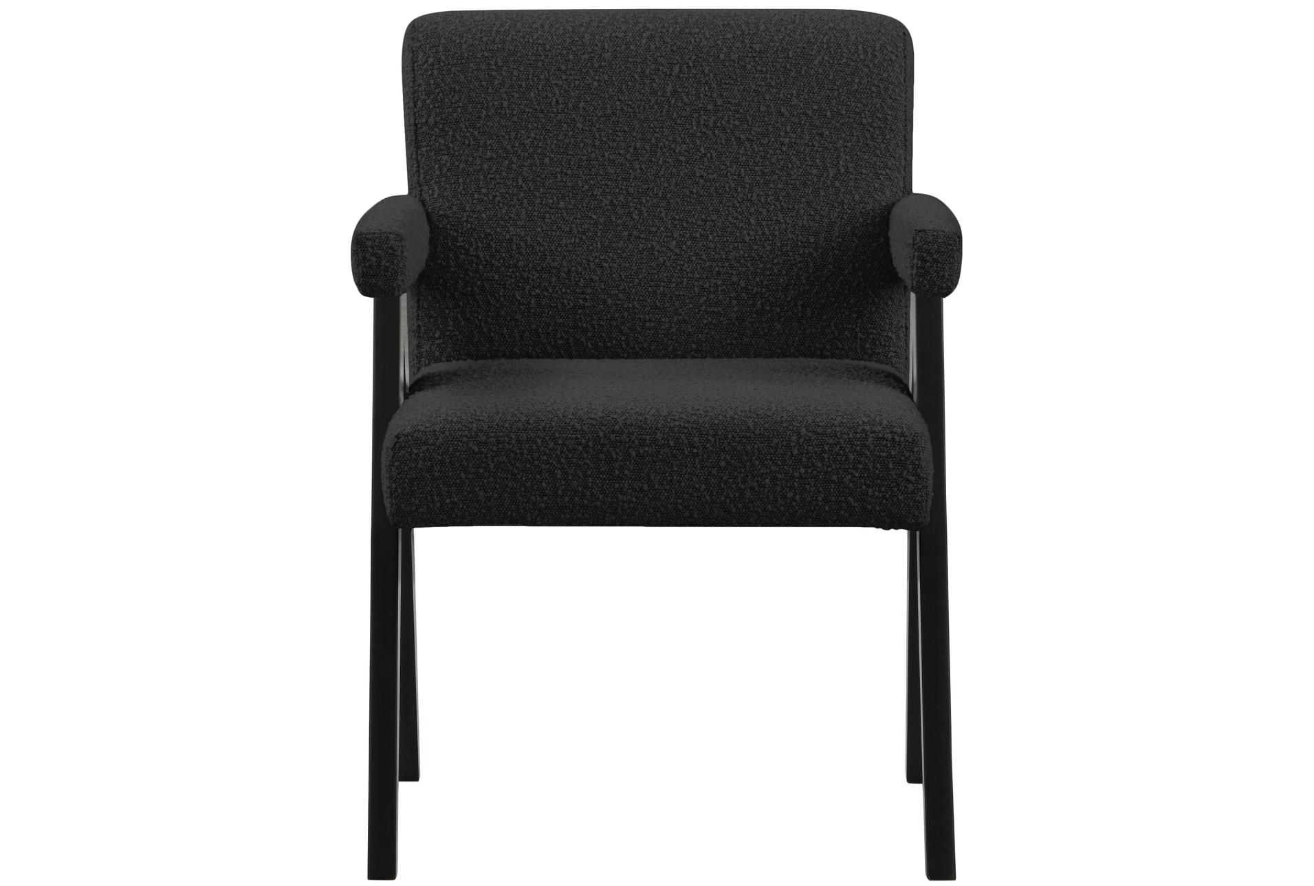 woodloch black boucle fabric accent chair with arms | club 12 woodloch black boucle fabric accent chair with arms | club